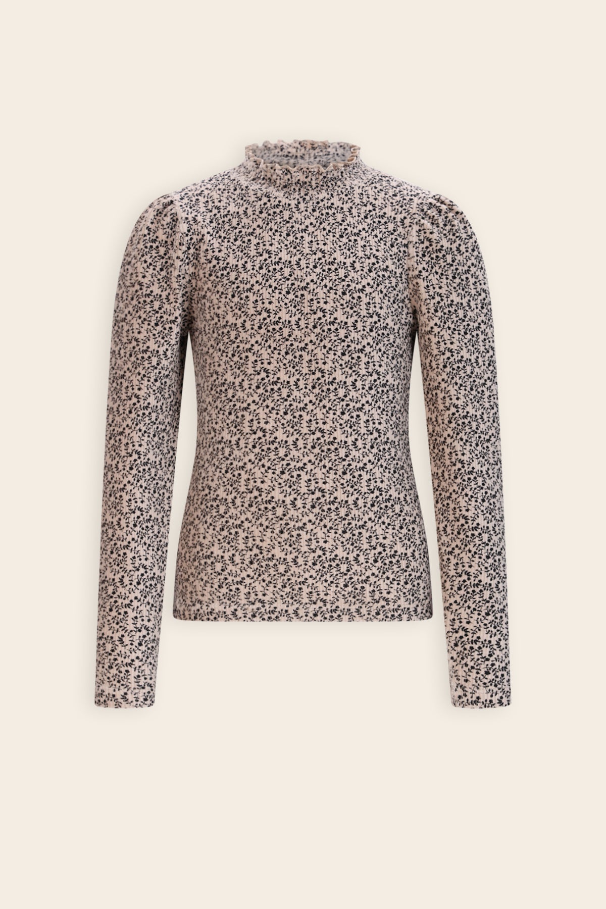 NoNo Koss RibJersey Top Ivoor