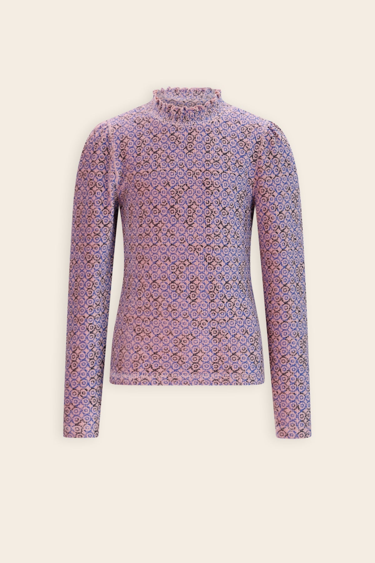 NoNo Koss RibJersey Top Blauw