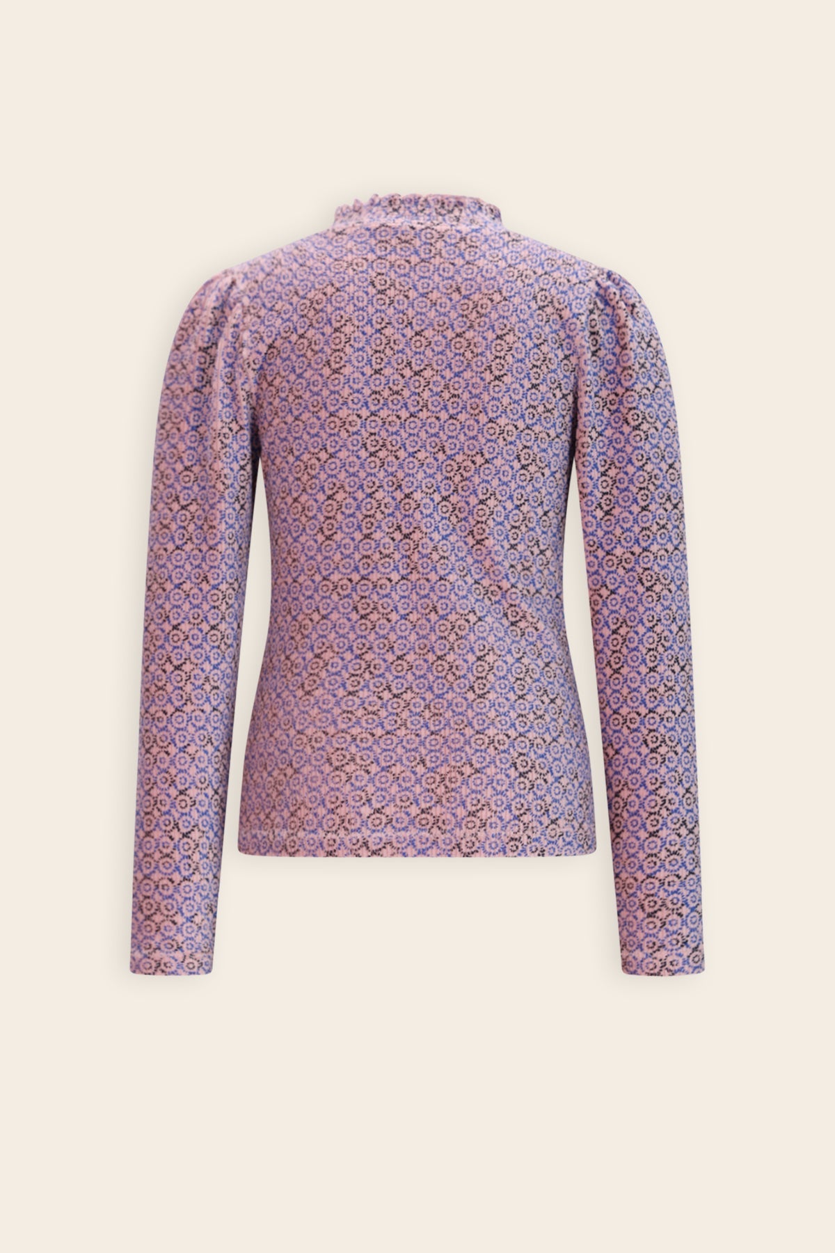 NoNo Koss RibJersey Top Blauw