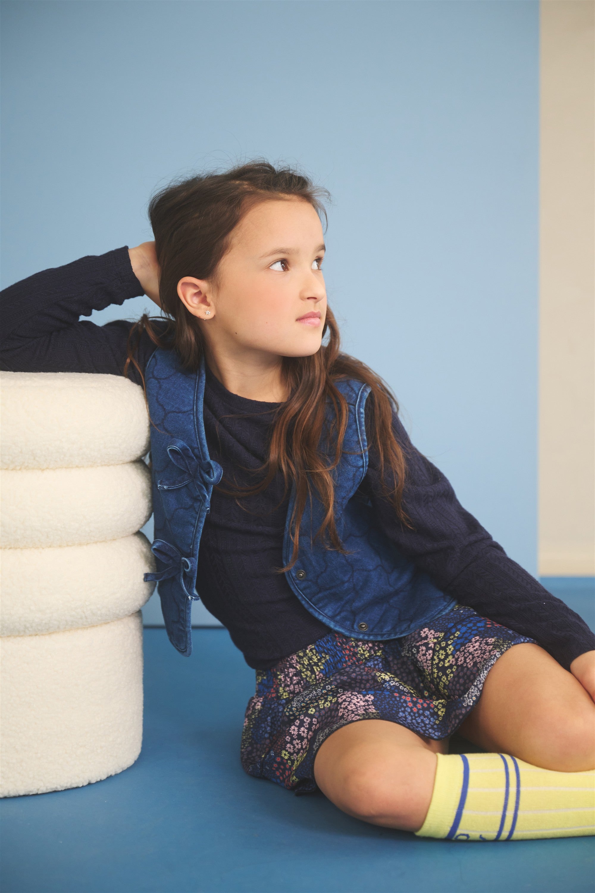 NoNo Kiva Fancy Top Donkerblauw