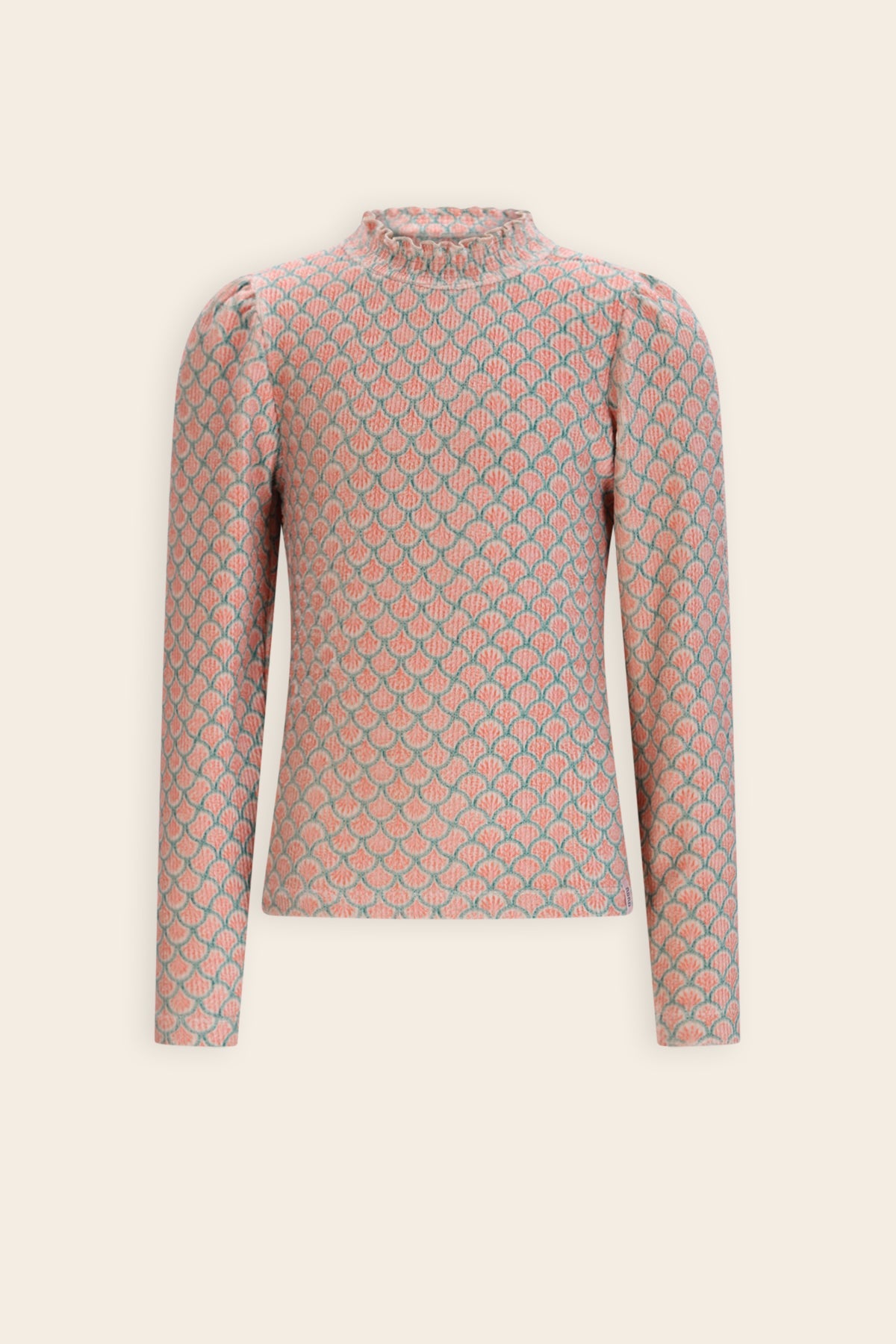 NoNo Koss Rib Top All-Over Groen