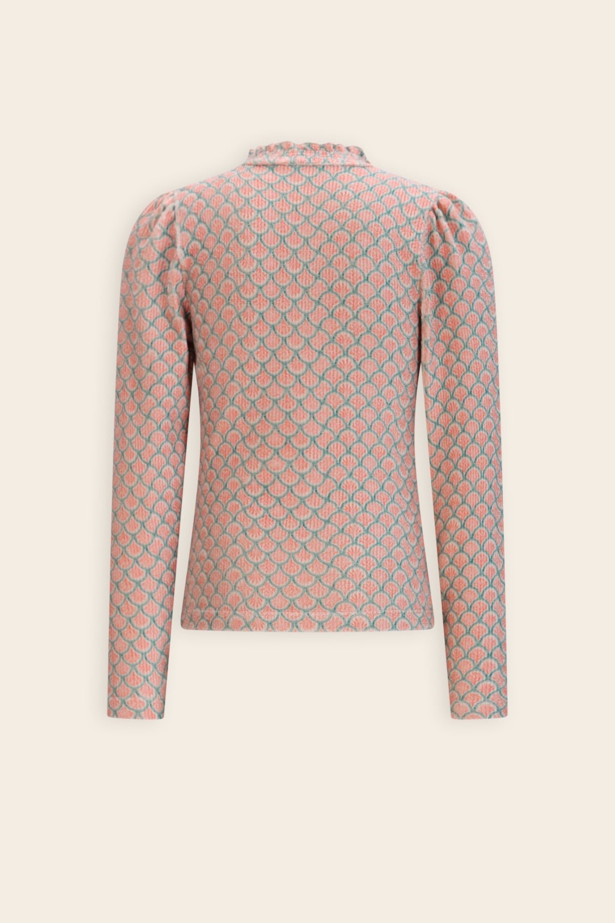 NoNo Koss Rib Top All-Over Groen