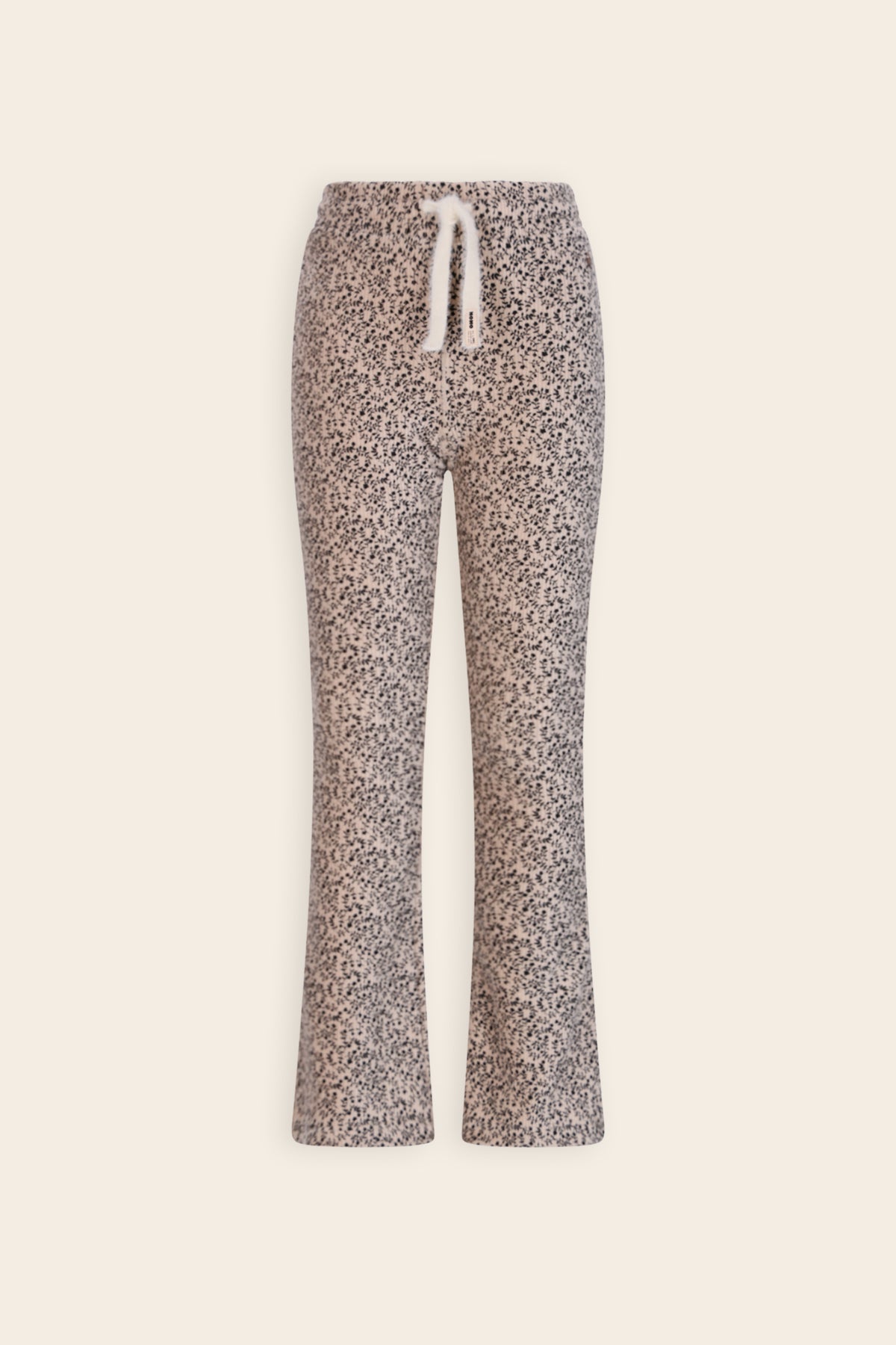NoNo Sady Flared Zachte Rib Broek Ivoor