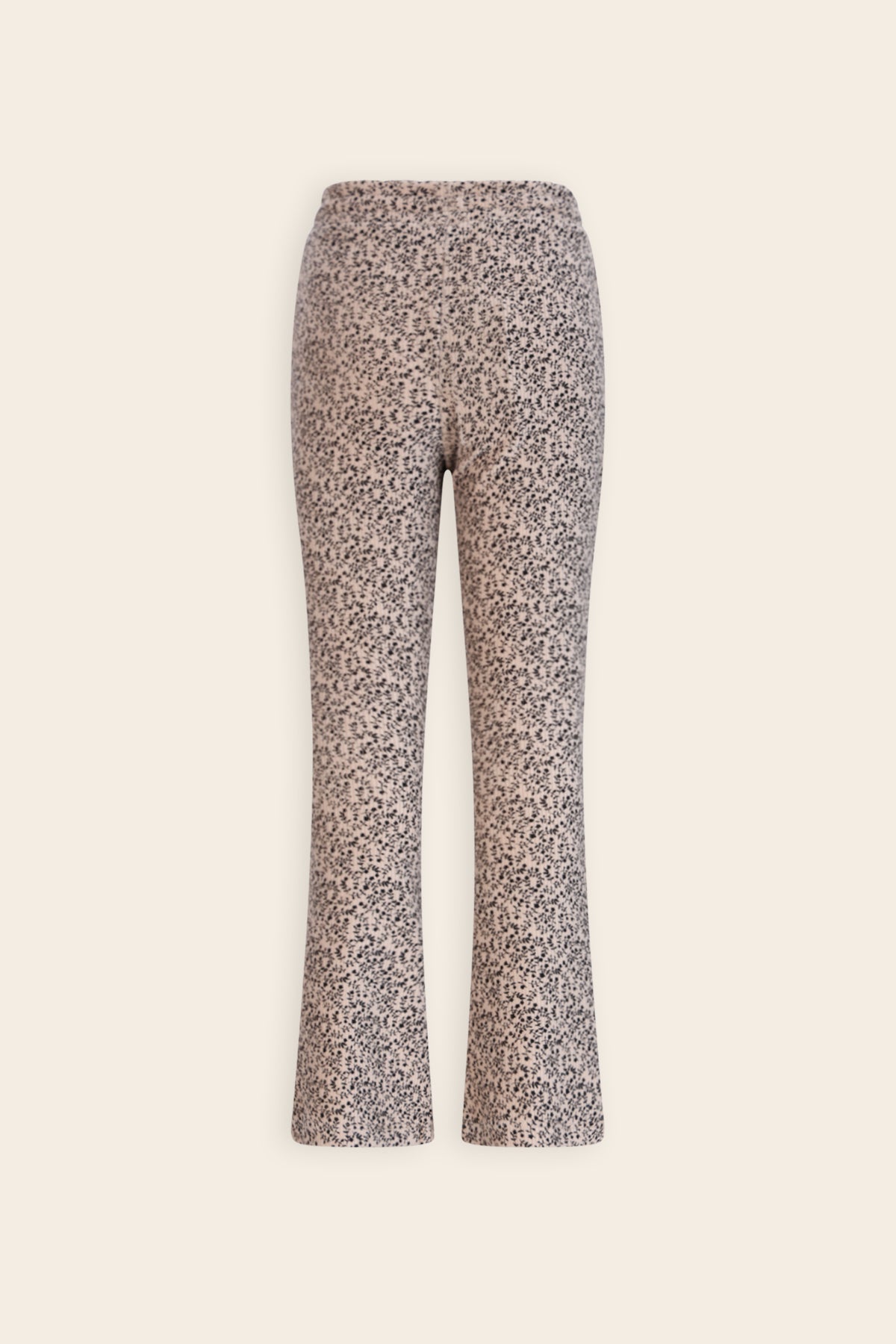 NoNo Sady Flared Zachte Rib Broek Ivoor