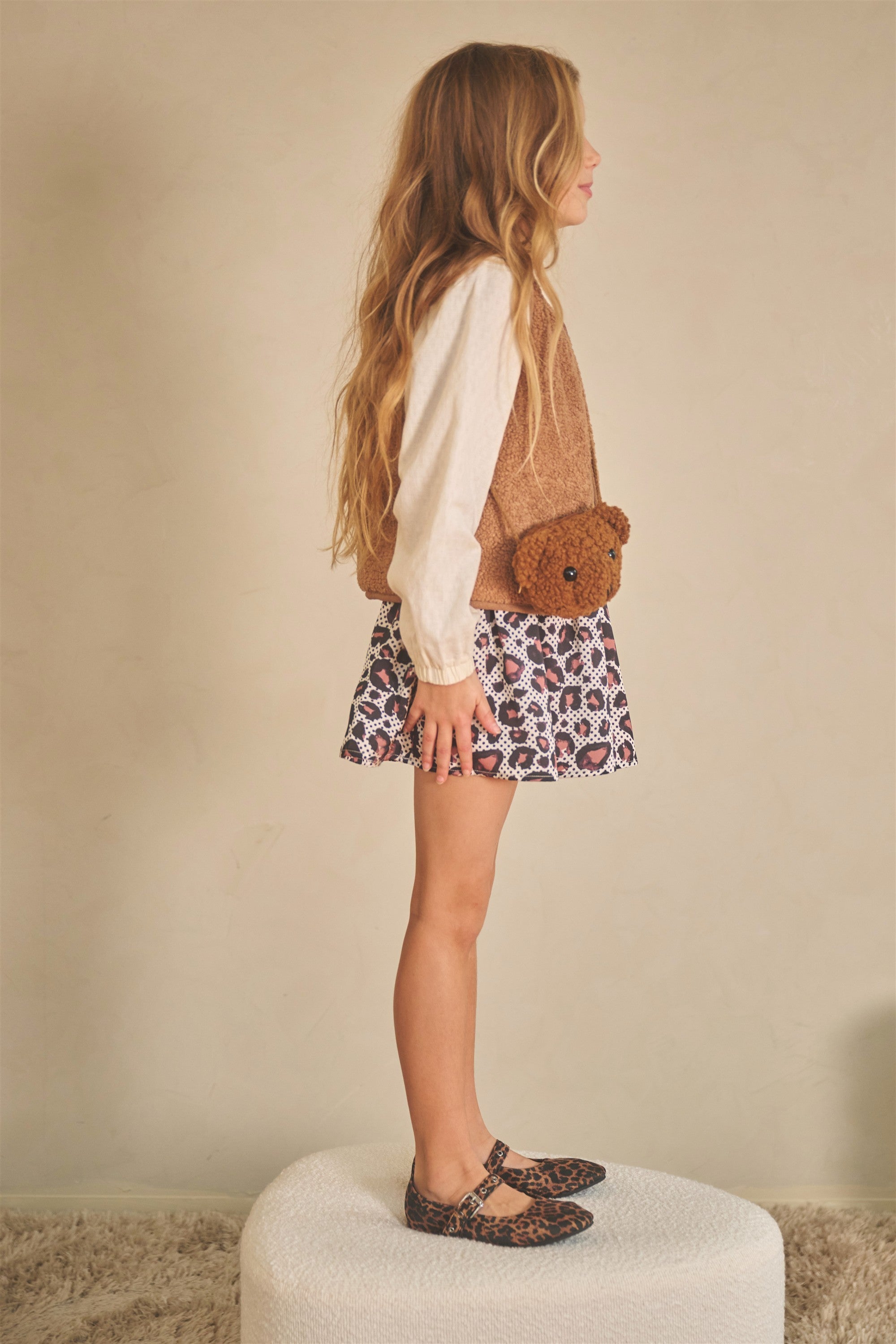NoNo Katya Reversible Gilet Donkerroze
