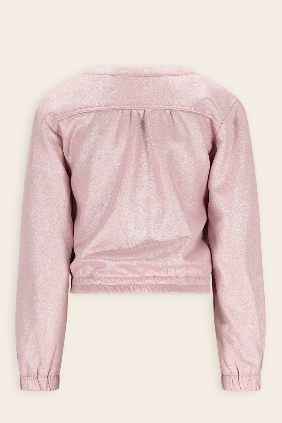 NoNo Door Metallic Suede Jasje Roze