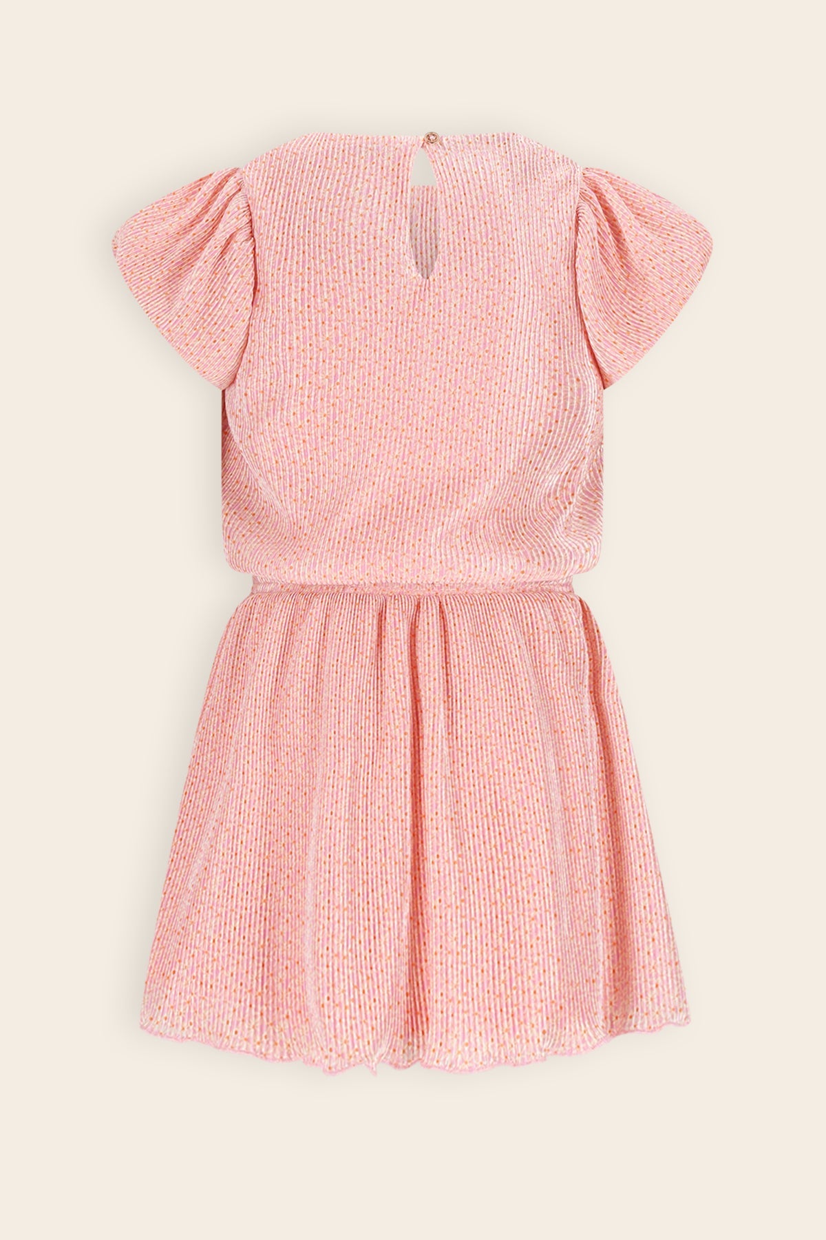 NoNo Miron Geprinte Plisse Jurk Roze