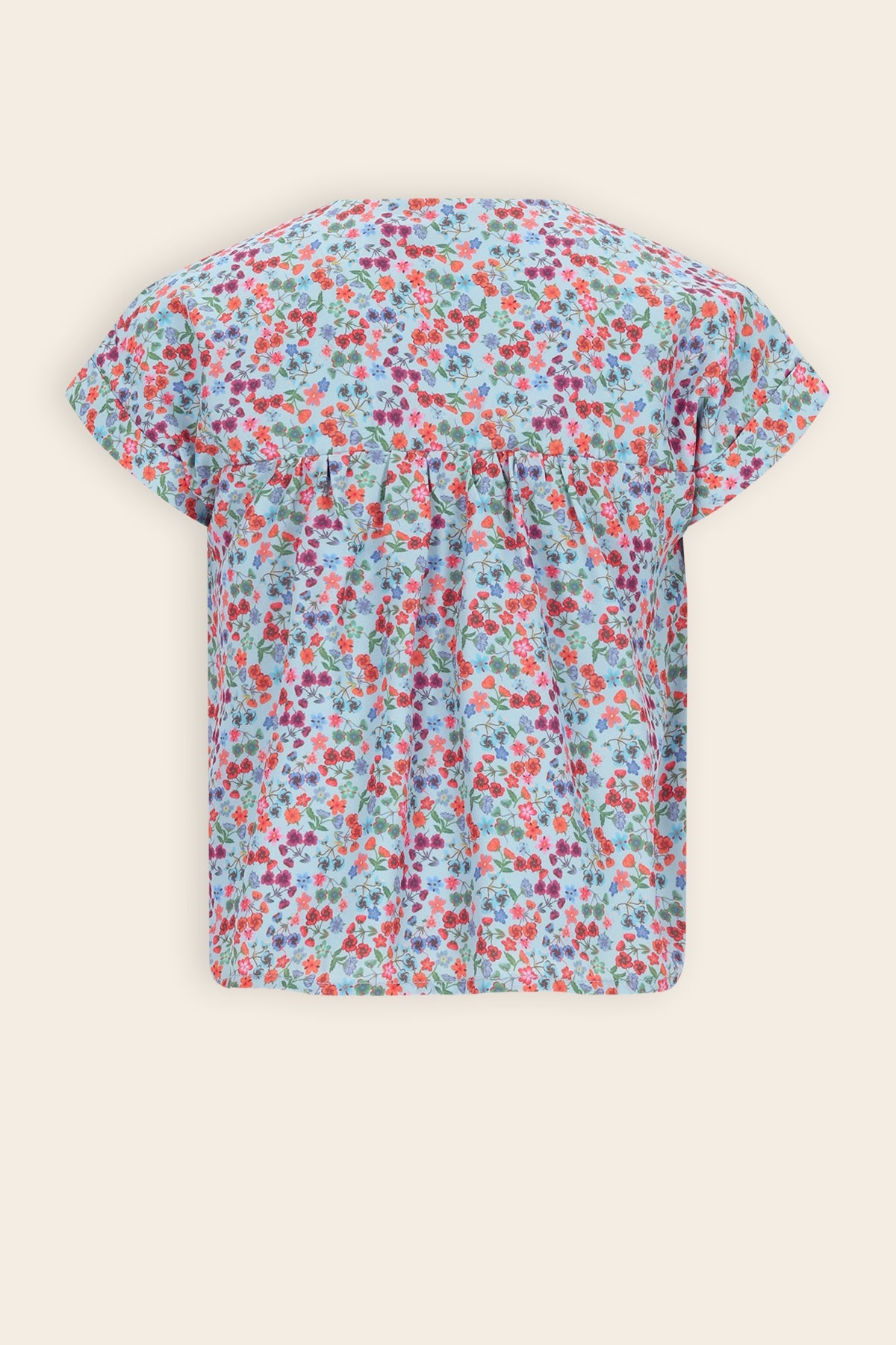 NoNo Tammy Geprinte Blouse Blauw