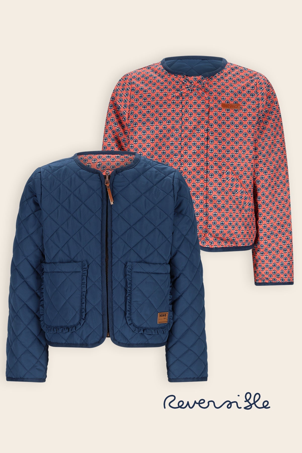 NoNo Diaz Omkeerbaar Jasje Blauw