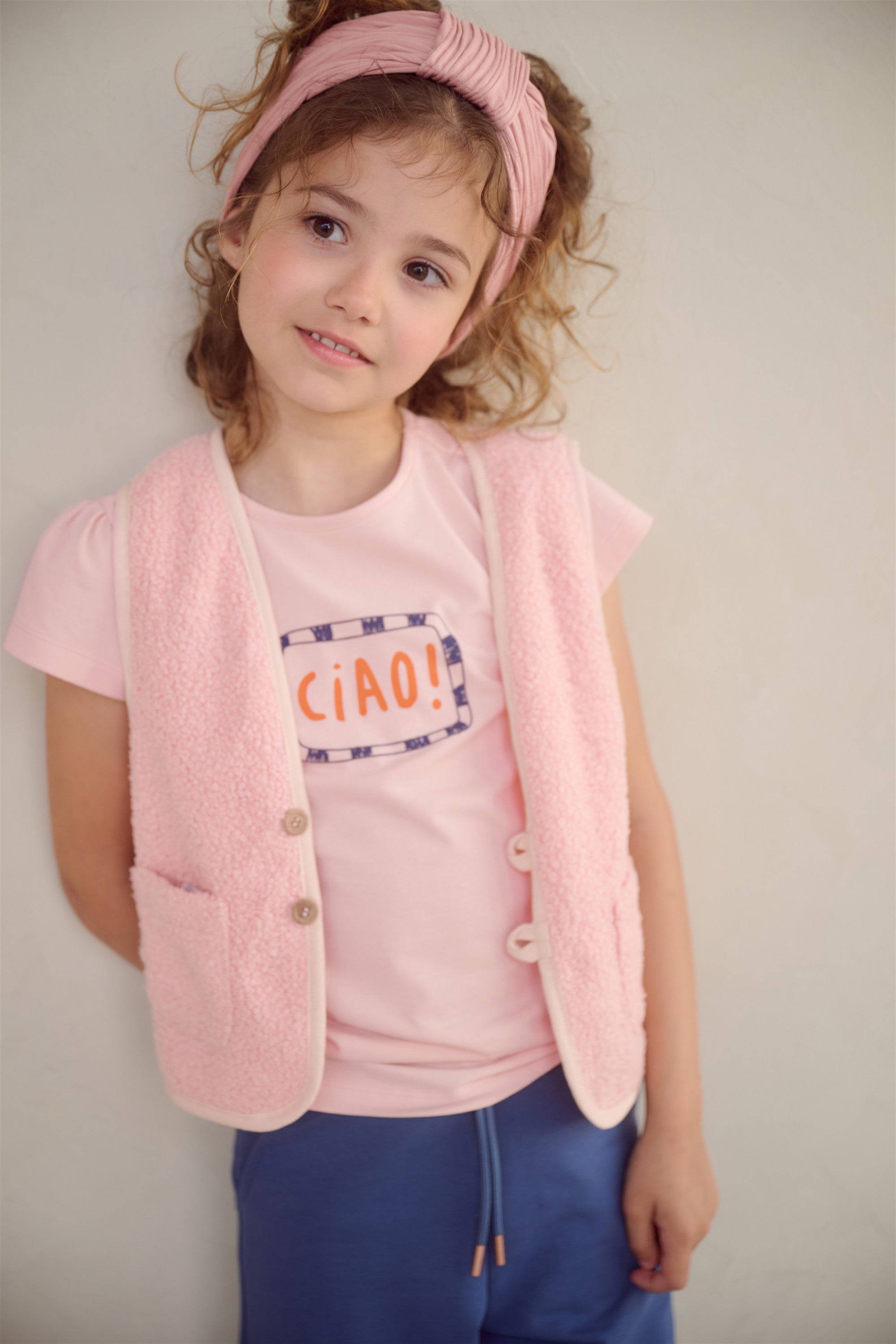 NoNo Kiss CIAO T-shirt Zacht Roze