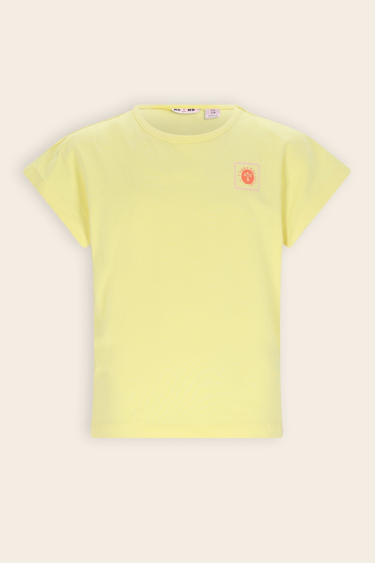 NoNo Kate Tshirt met Rugprint Geel