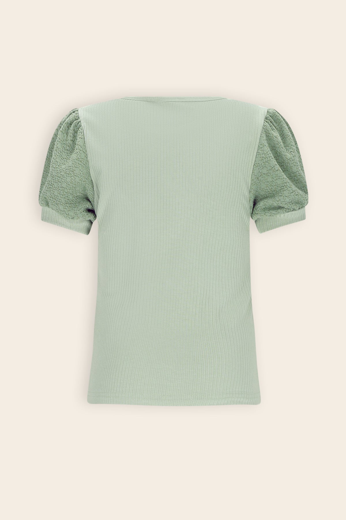 NoNo Kyoto Ribjersey Top Groen