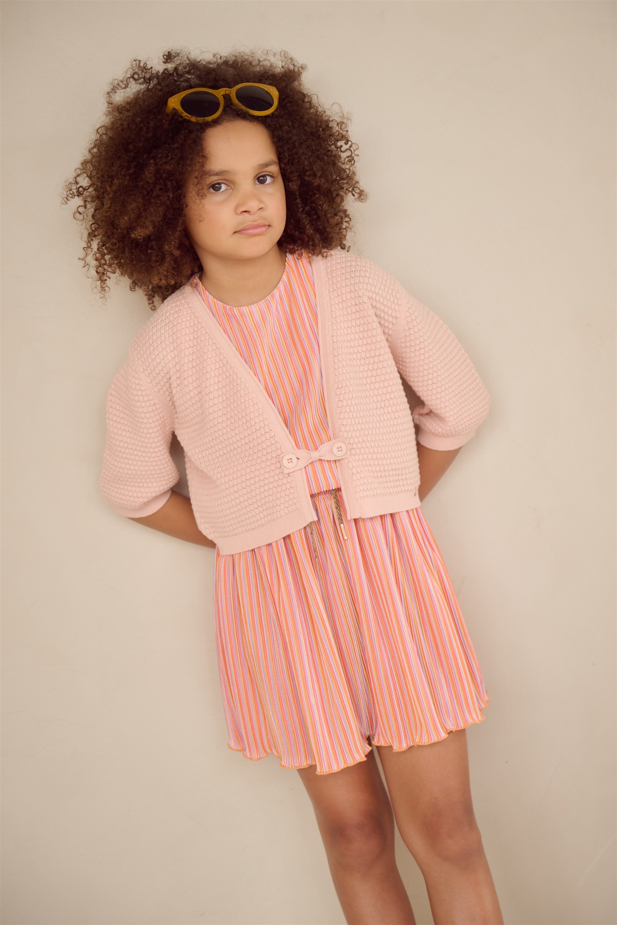 NoNo Aisa Gebreide Vest Zacht Roze