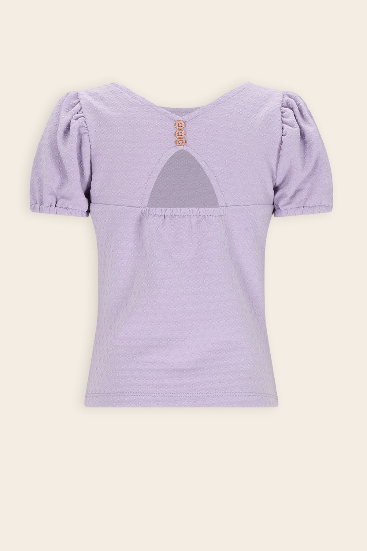 NoNo Kiamo Jersey Top with open Back Purple