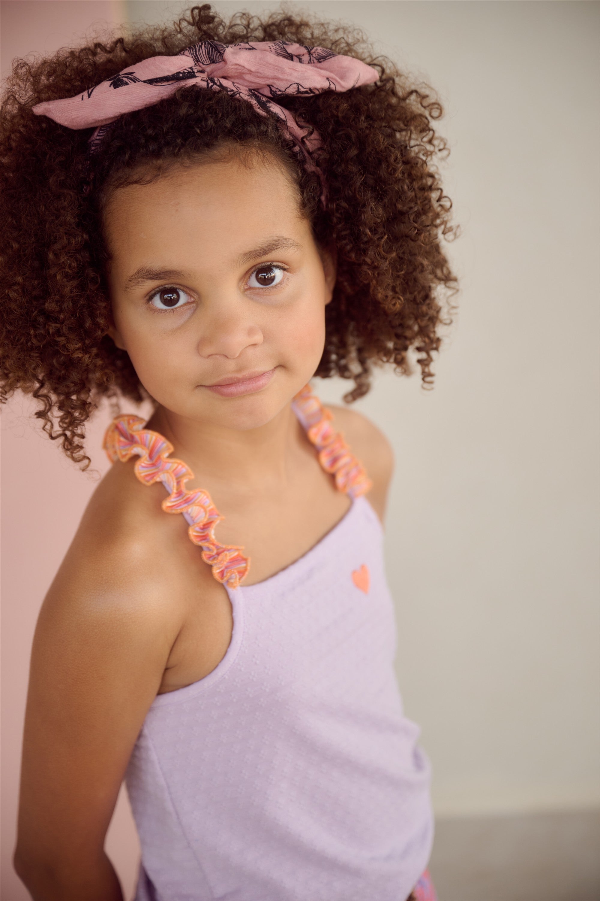 NoNo Kek Singlet met Gekruiste bandjes Paars