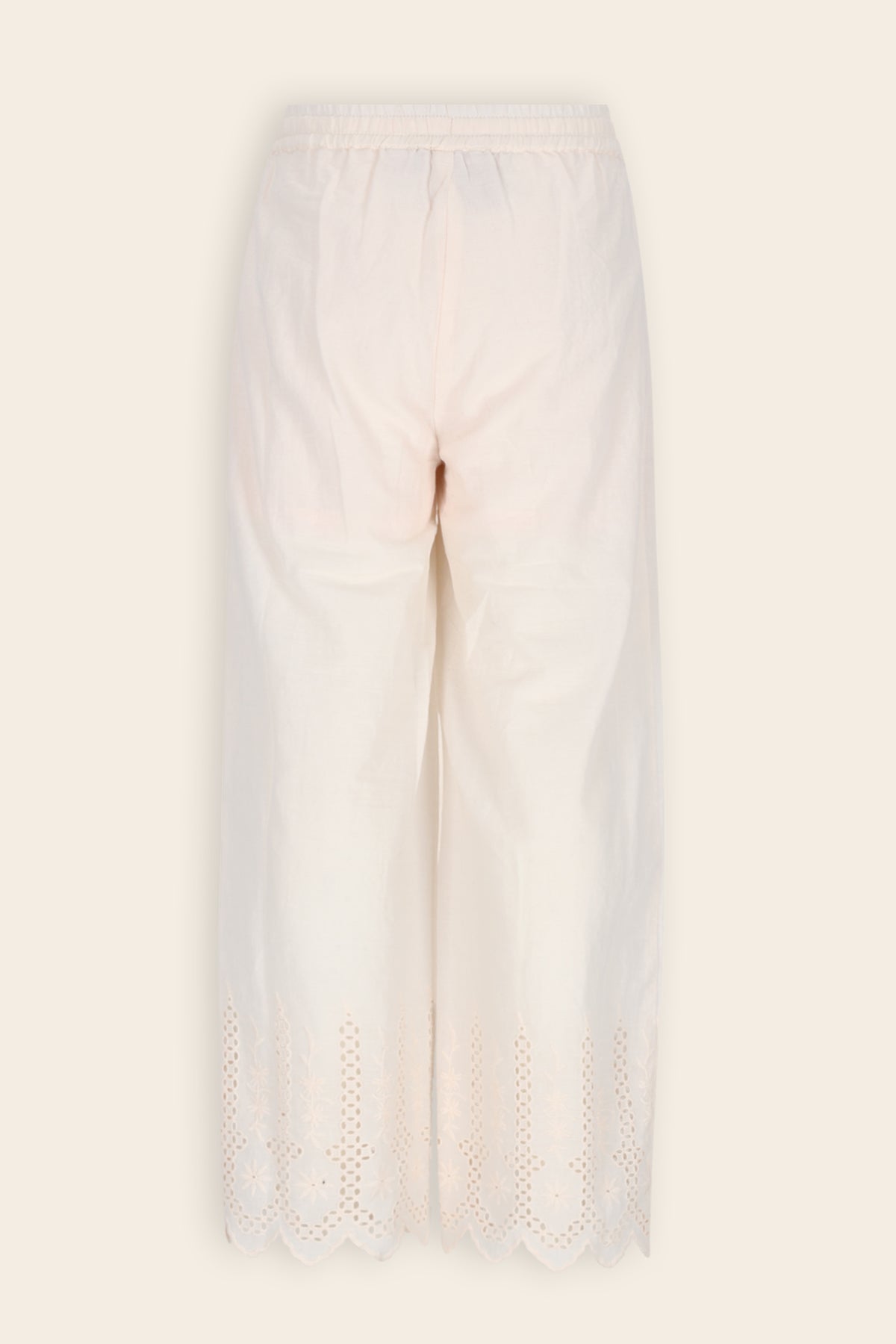 NoNo Sunet Broek met Geborduurde Pijpen Licht Roze