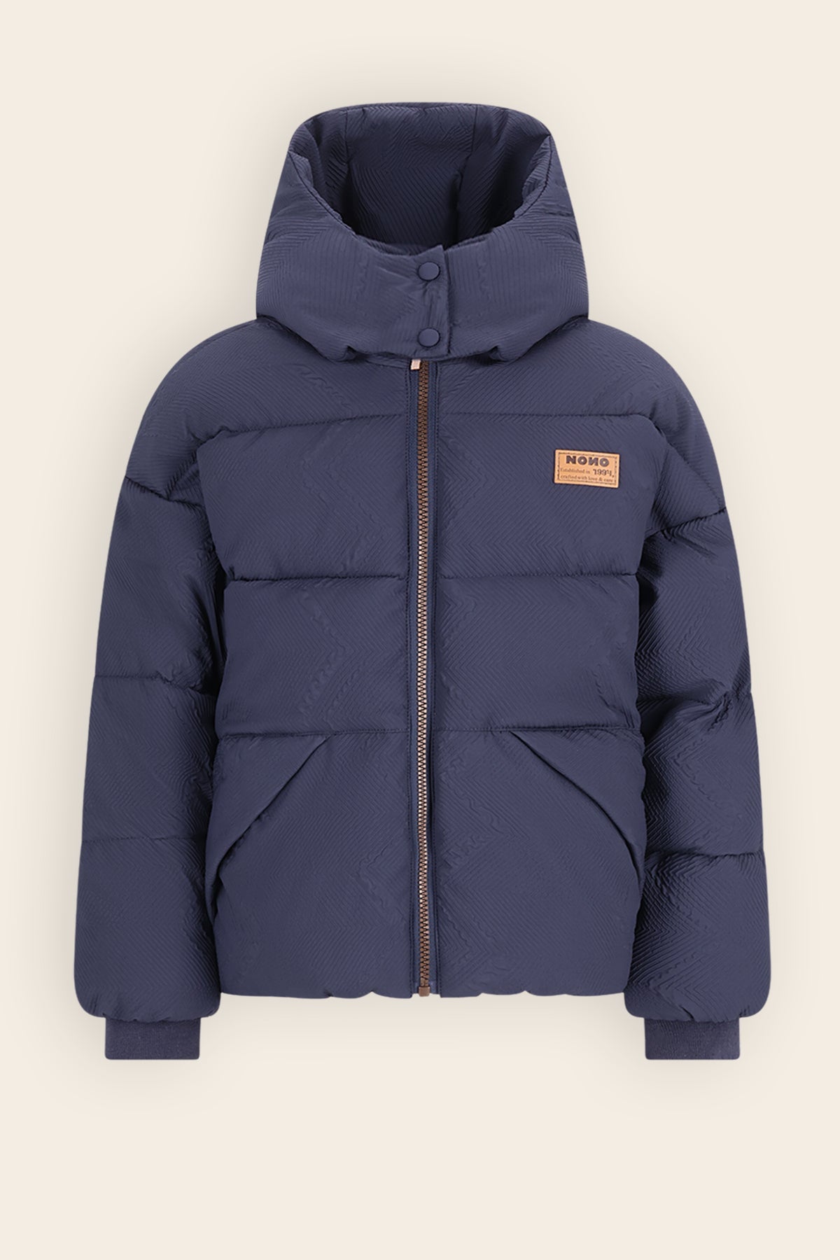 NoNo Beau Winterjas Wijde Fit Donkerblauw