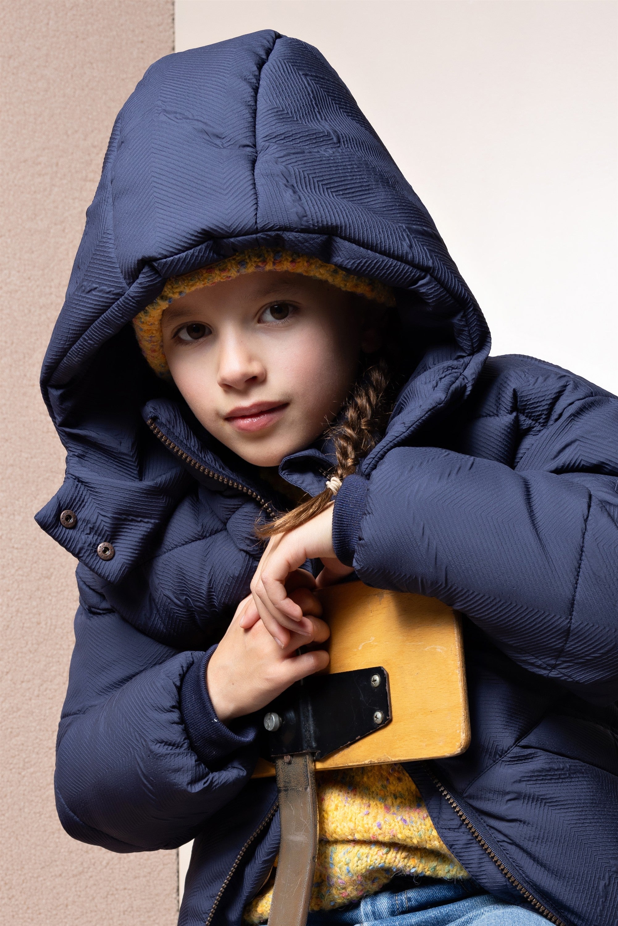 NoNo Beau Winterjas Wijde Fit Donkerblauw