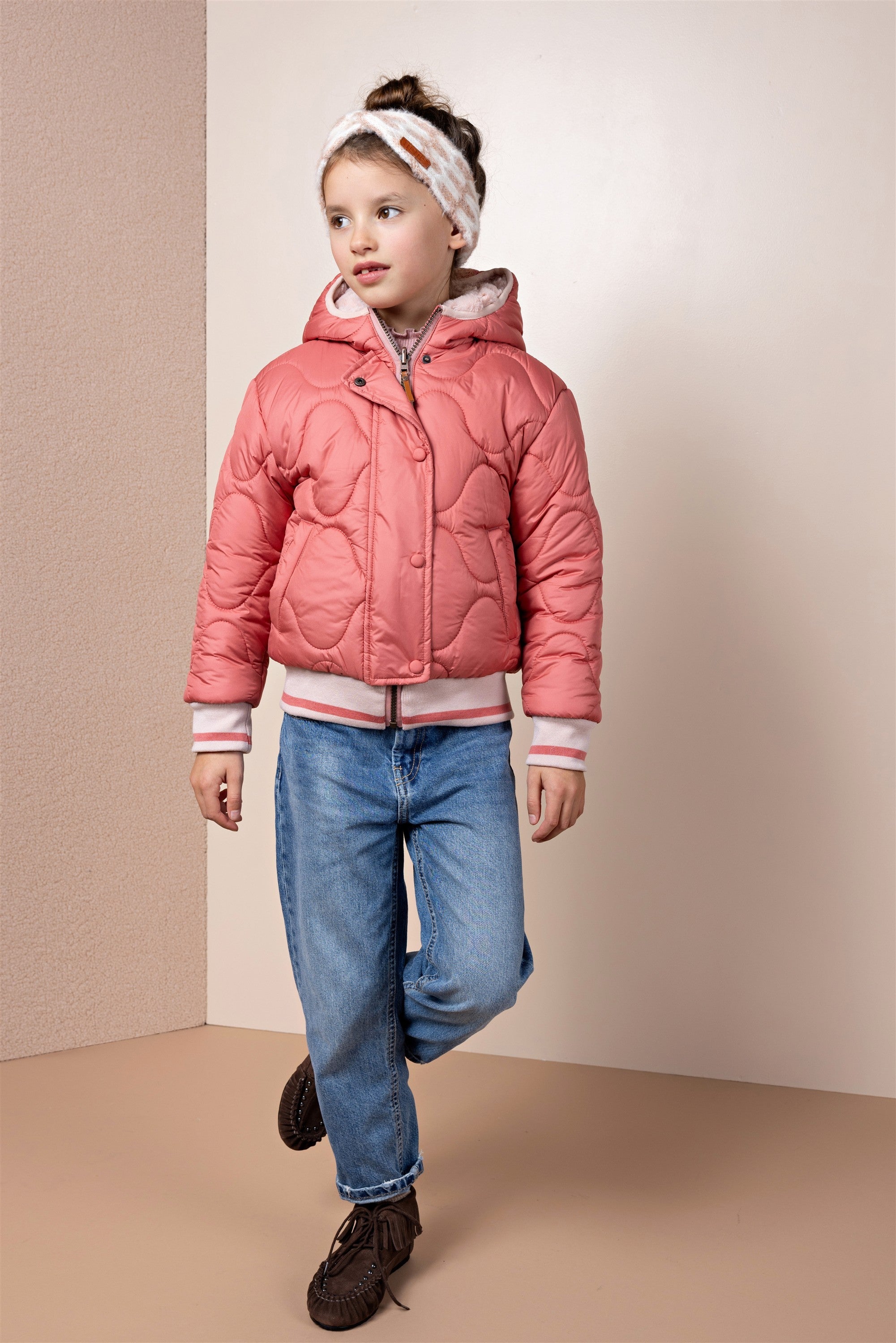 NoNo Bomby Reversible Bomberjas Roze
