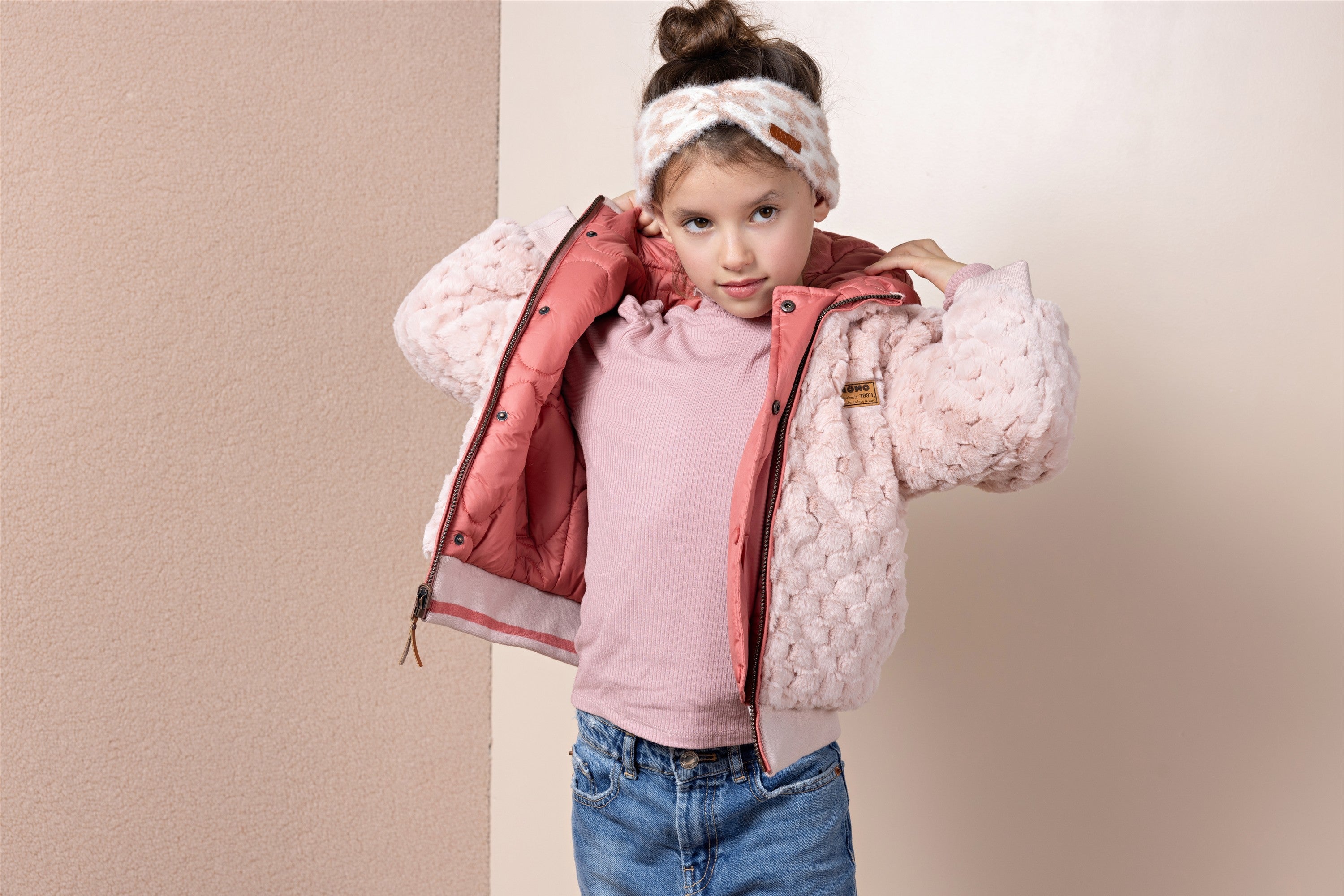 NoNo Bomby Reversible Bomberjas Roze