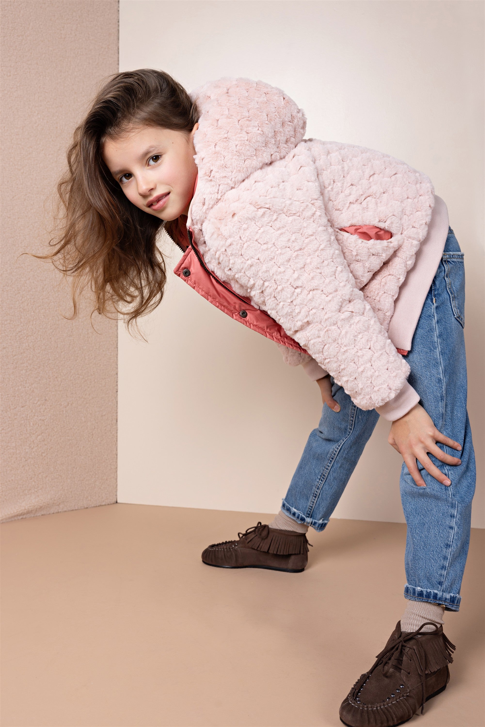 NoNo Bomby Reversible Bomberjas Roze
