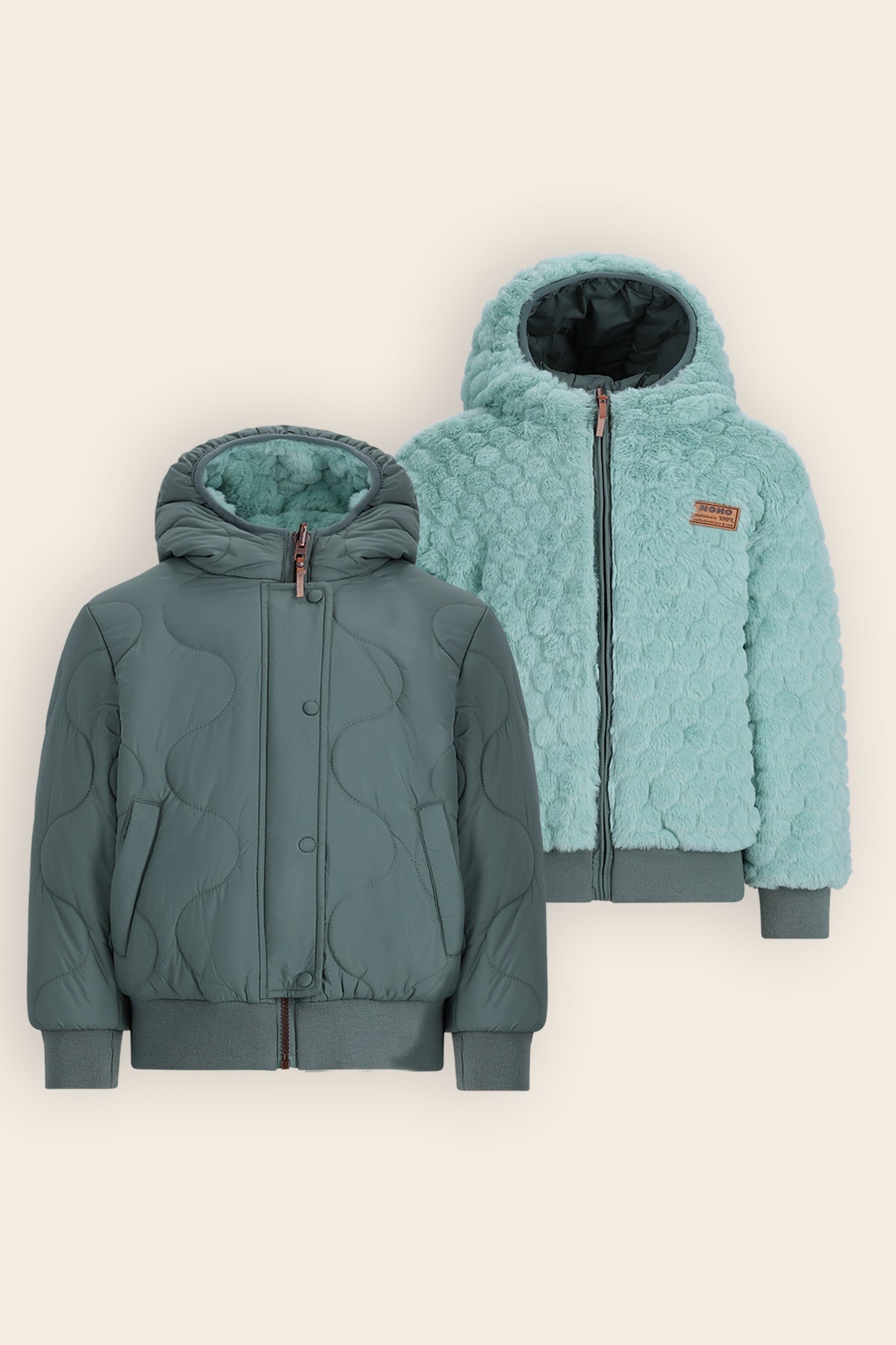NoNo Bomby Reversible Bomberjas Groen
