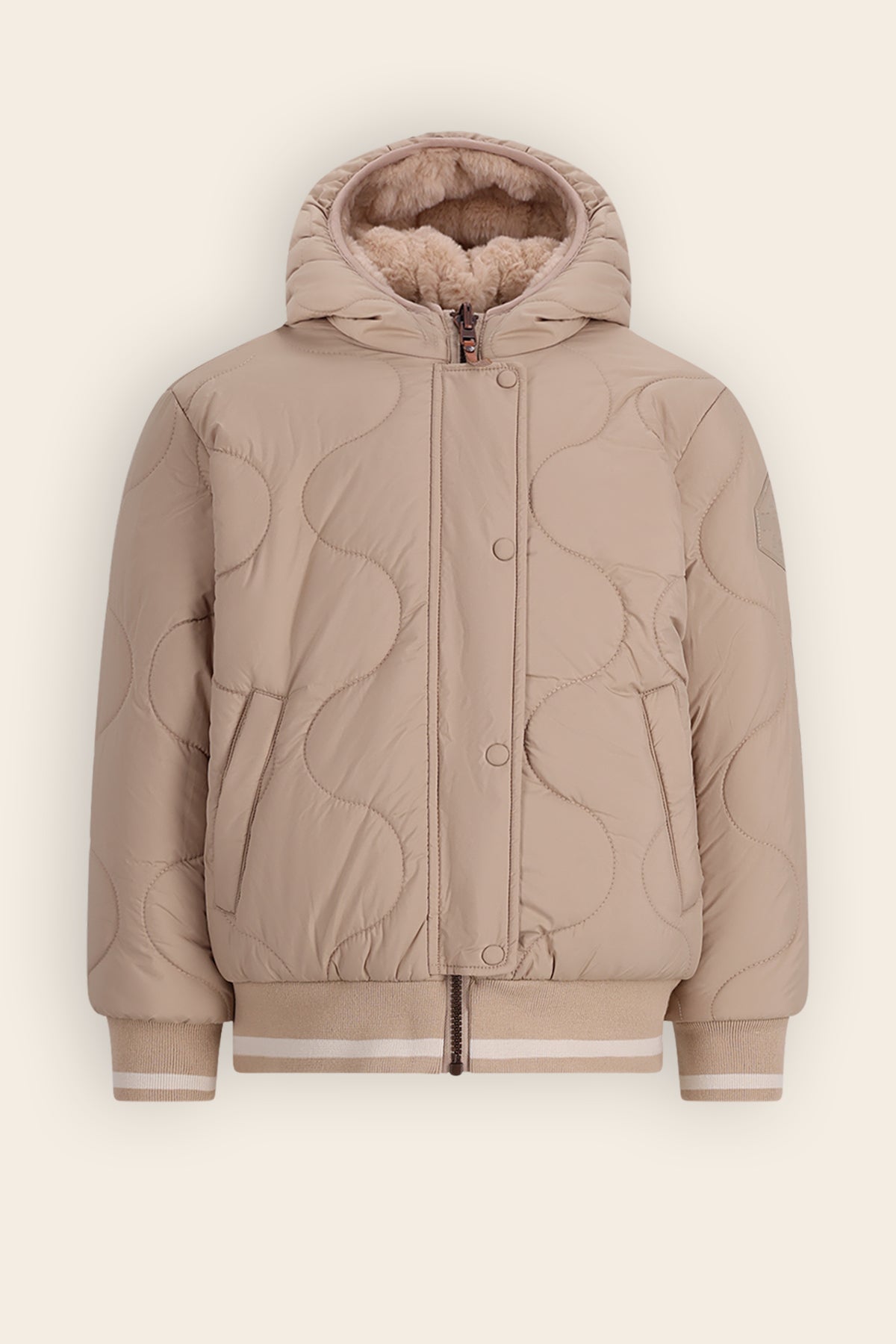 NoNo Bomby Reversible Bomberjas Beige