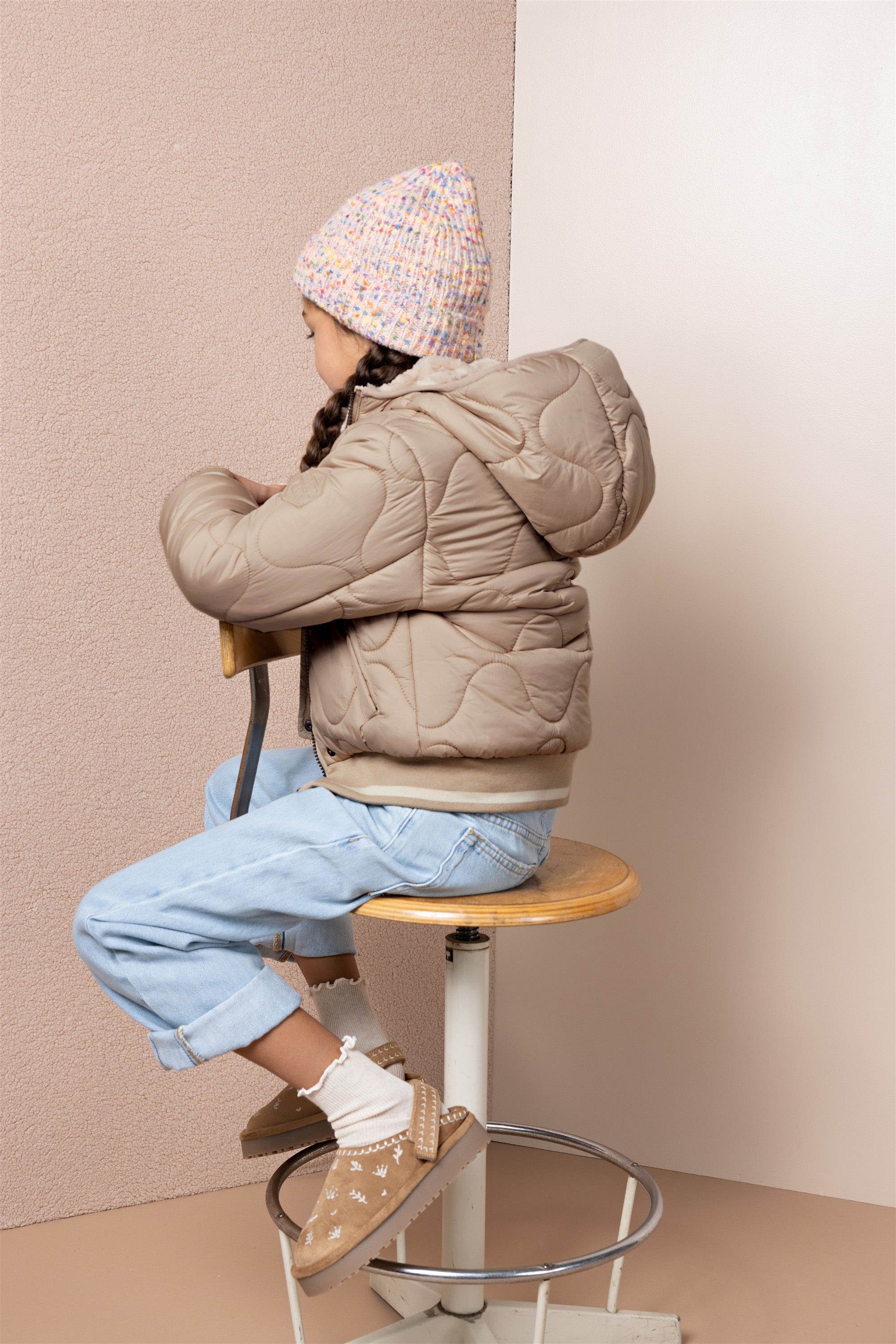 NoNo Bomby Reversible Bomberjas Beige