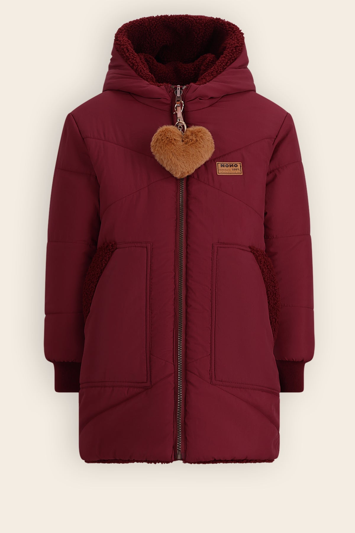 Betty Halflange Reversible Winterjas Bordeaux