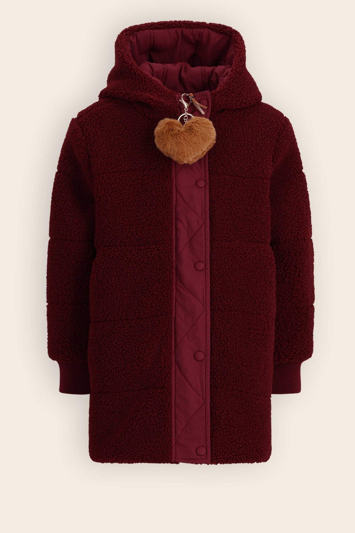 Betty Halflange Reversible Winterjas Bordeaux