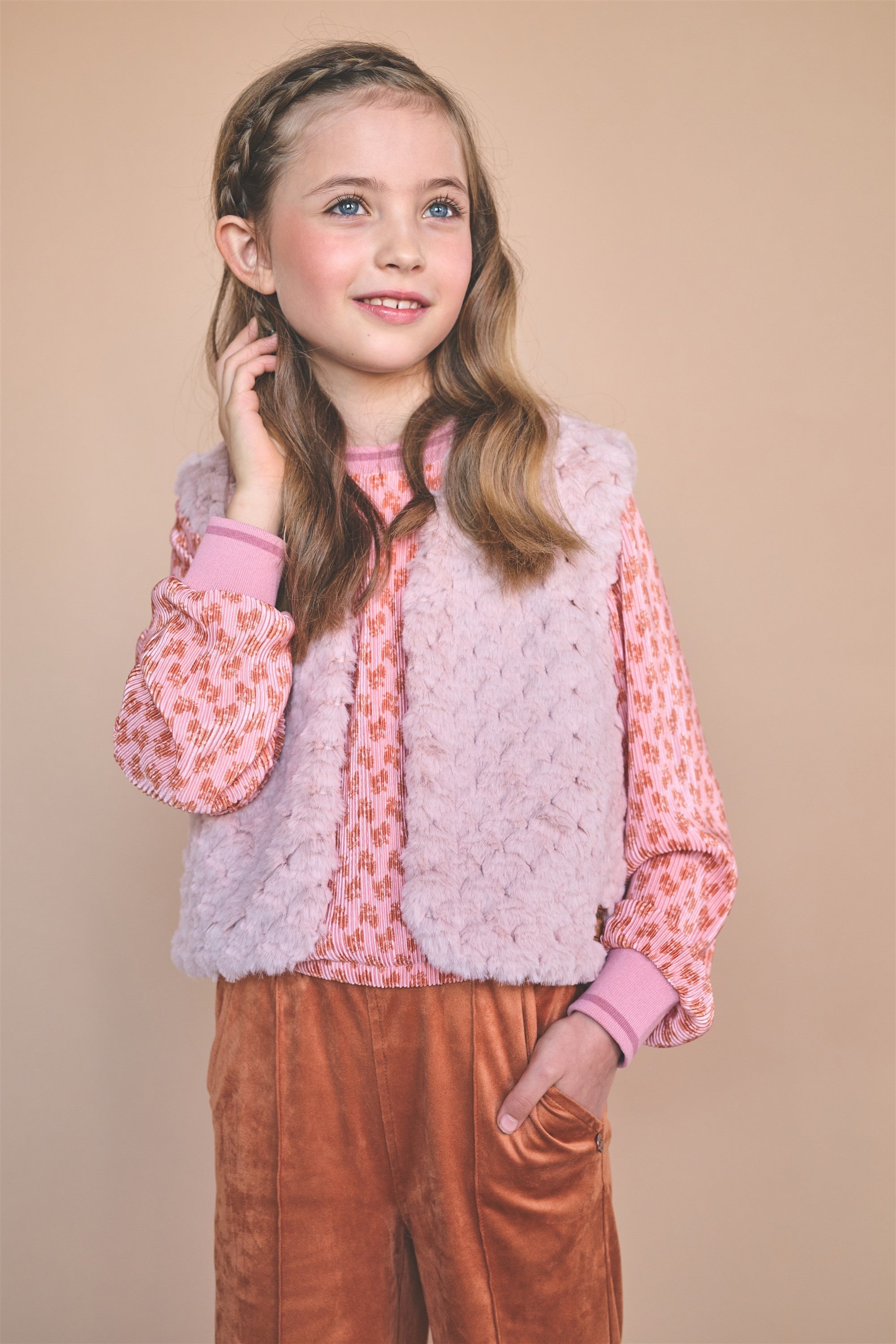 NoNo Temmy Plissee Blouse Roze