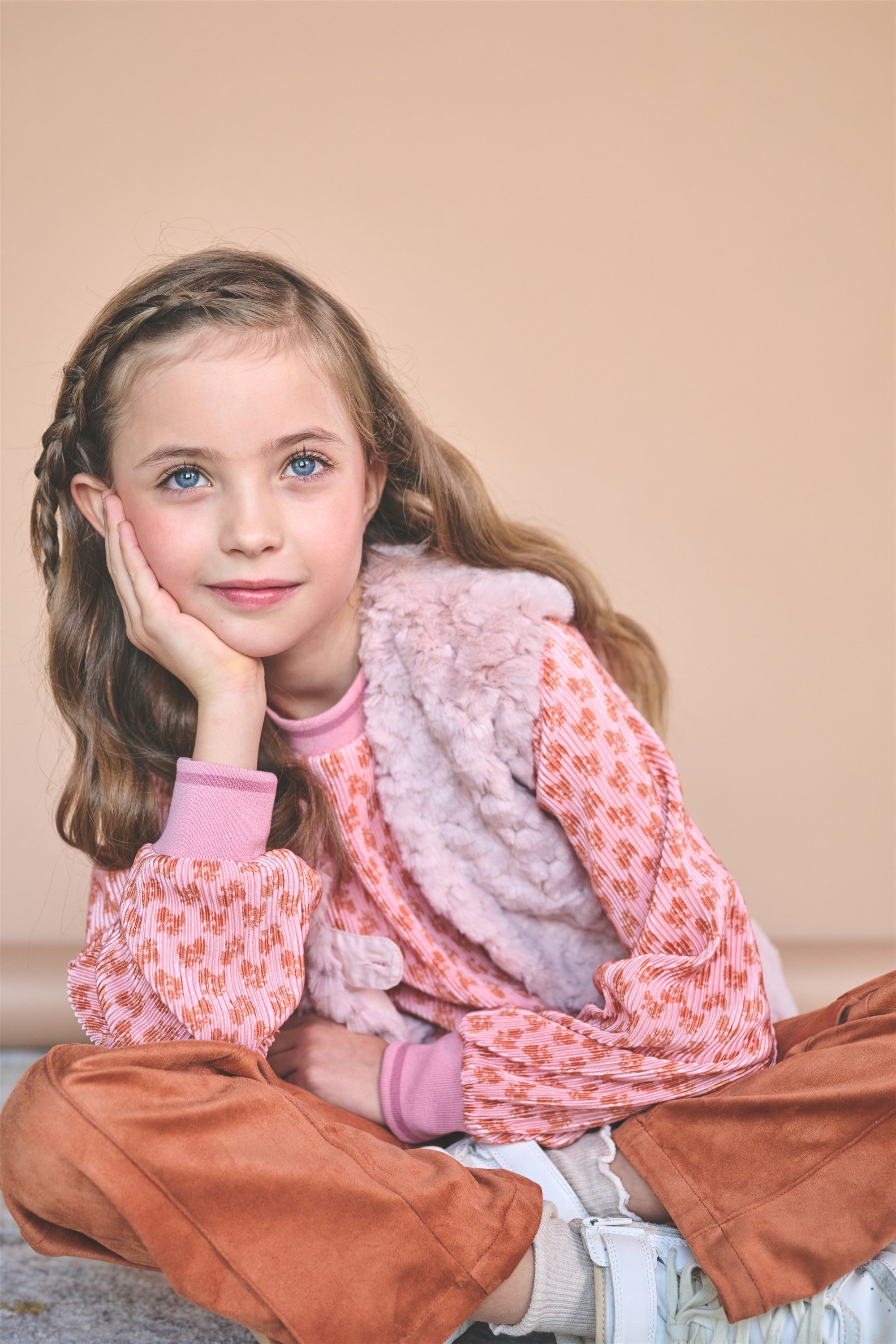 NoNo Temmy Plissee Blouse Roze