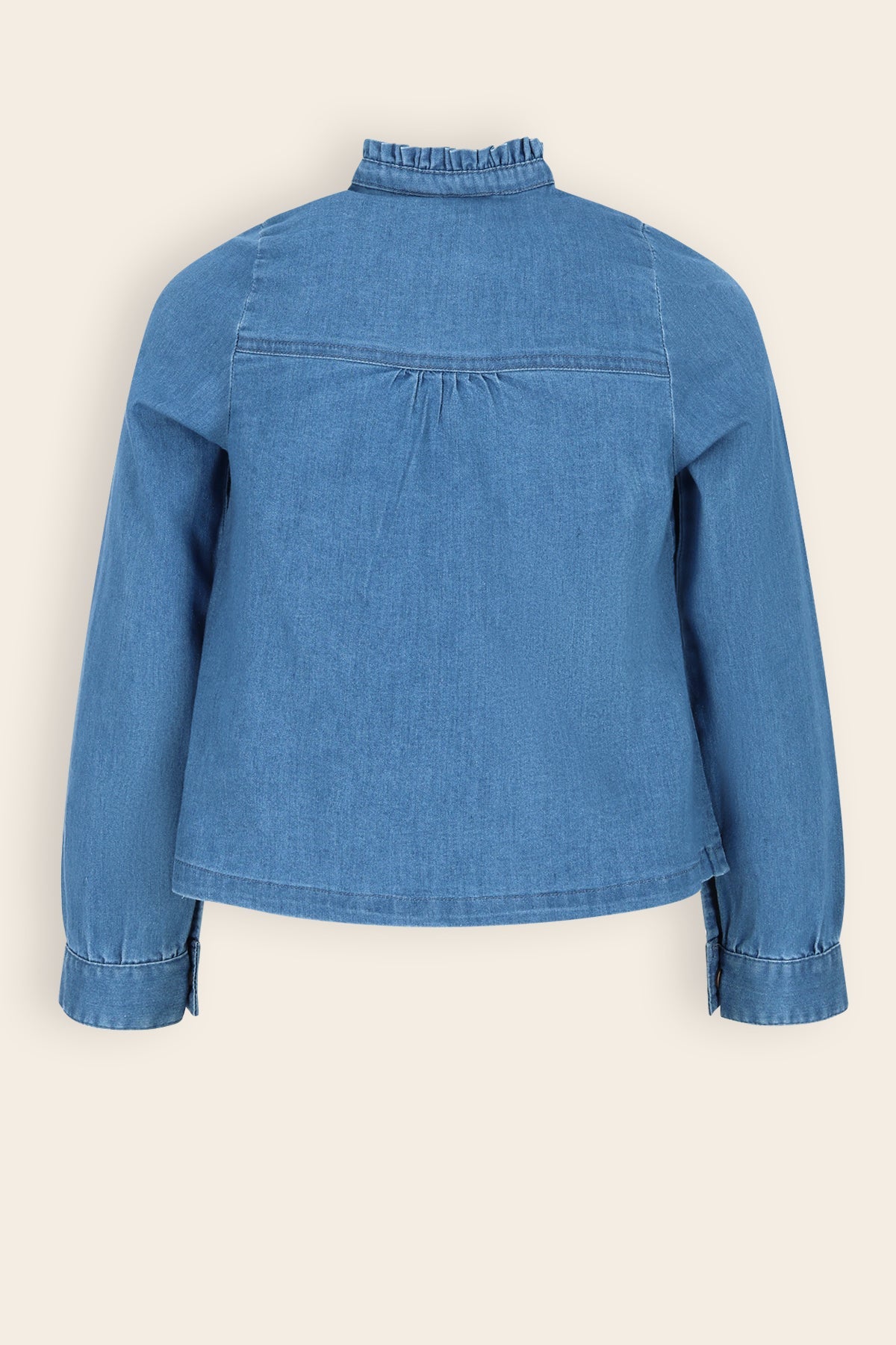 NoNo Tikky Denim Blouse Denimblauw