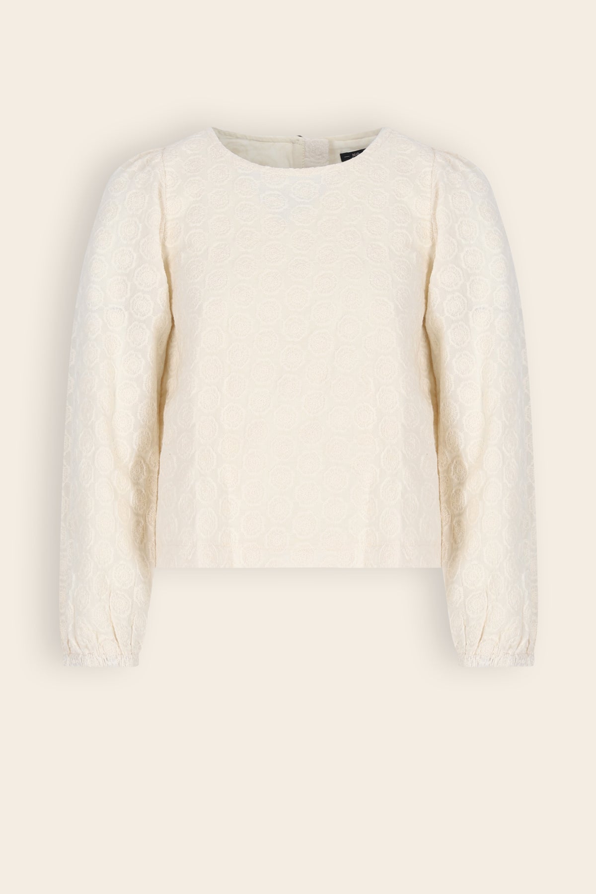NoNo Tinne Geborduurde Blouse Wit