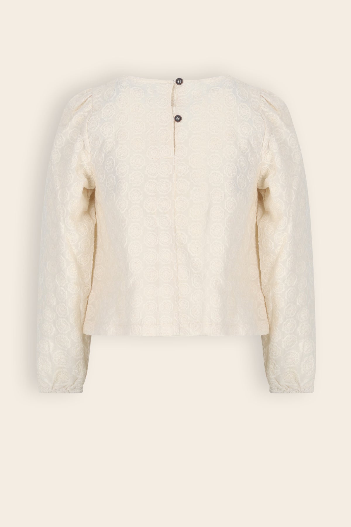 NoNo Tinne Geborduurde Blouse Wit