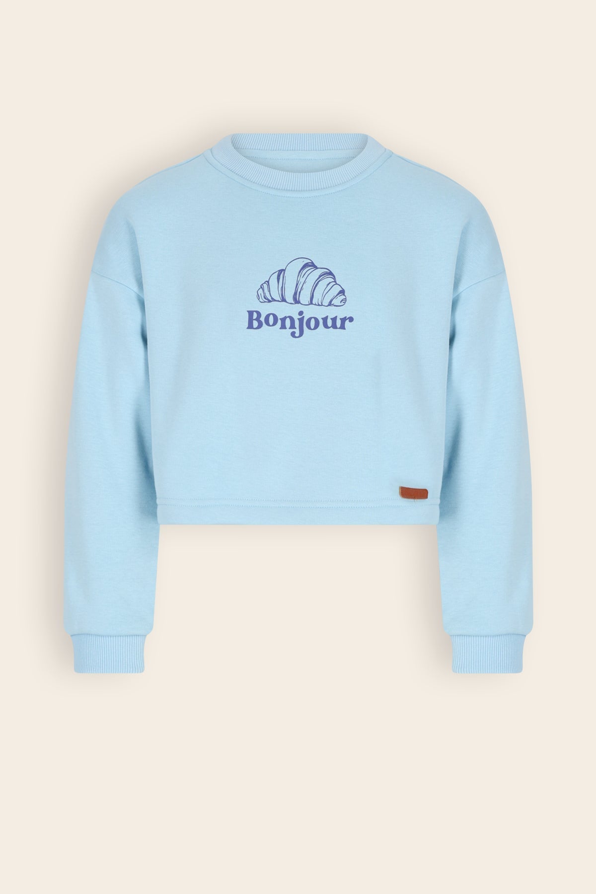 NoNo Kuya Cropped Sweater Lichtblauw
