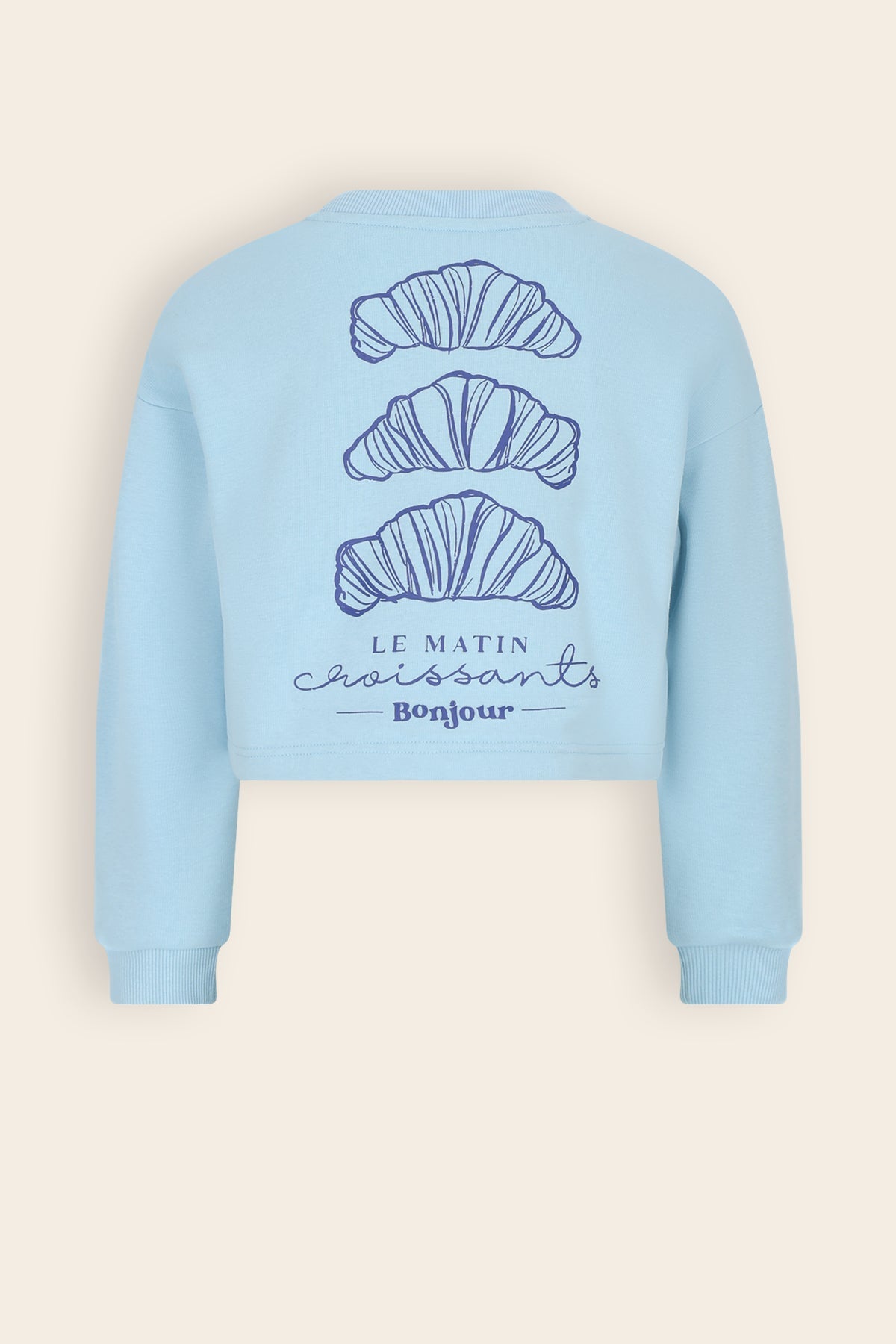 NoNo Kuya Cropped Sweater Lichtblauw