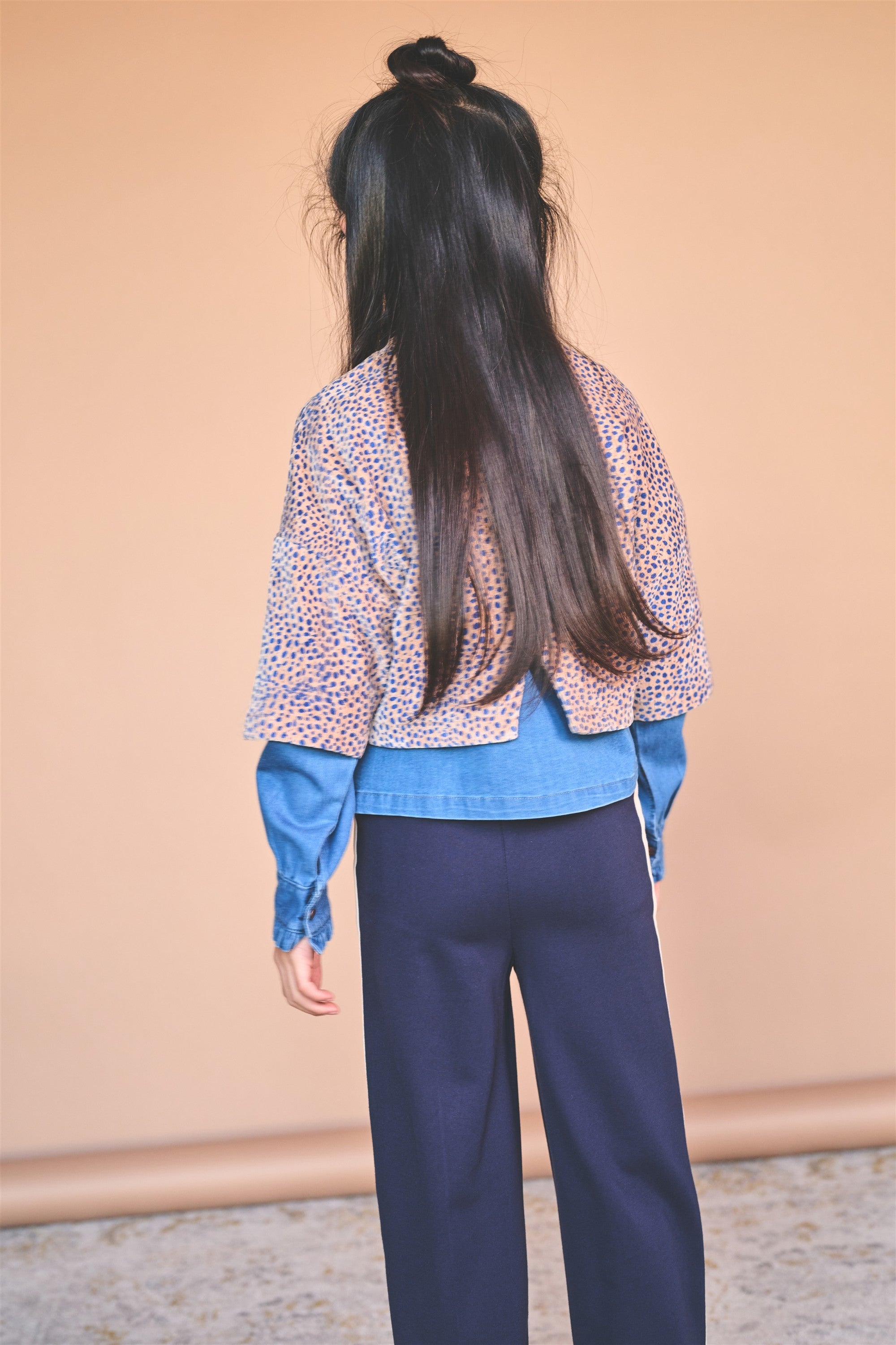 NoNo Kaily Geprinte Velvet Top Bruin