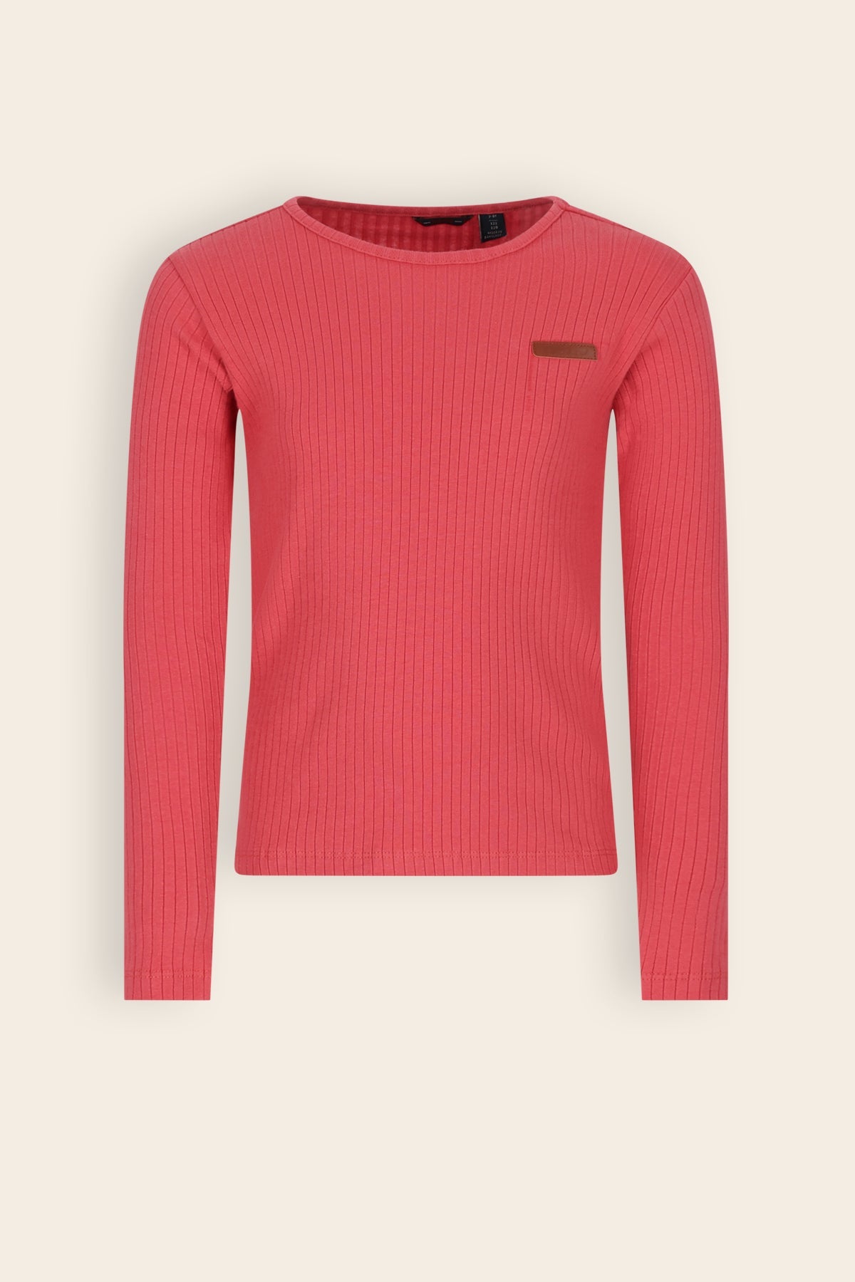 NoNo Kyas Rib Jersey Tshirt Rood