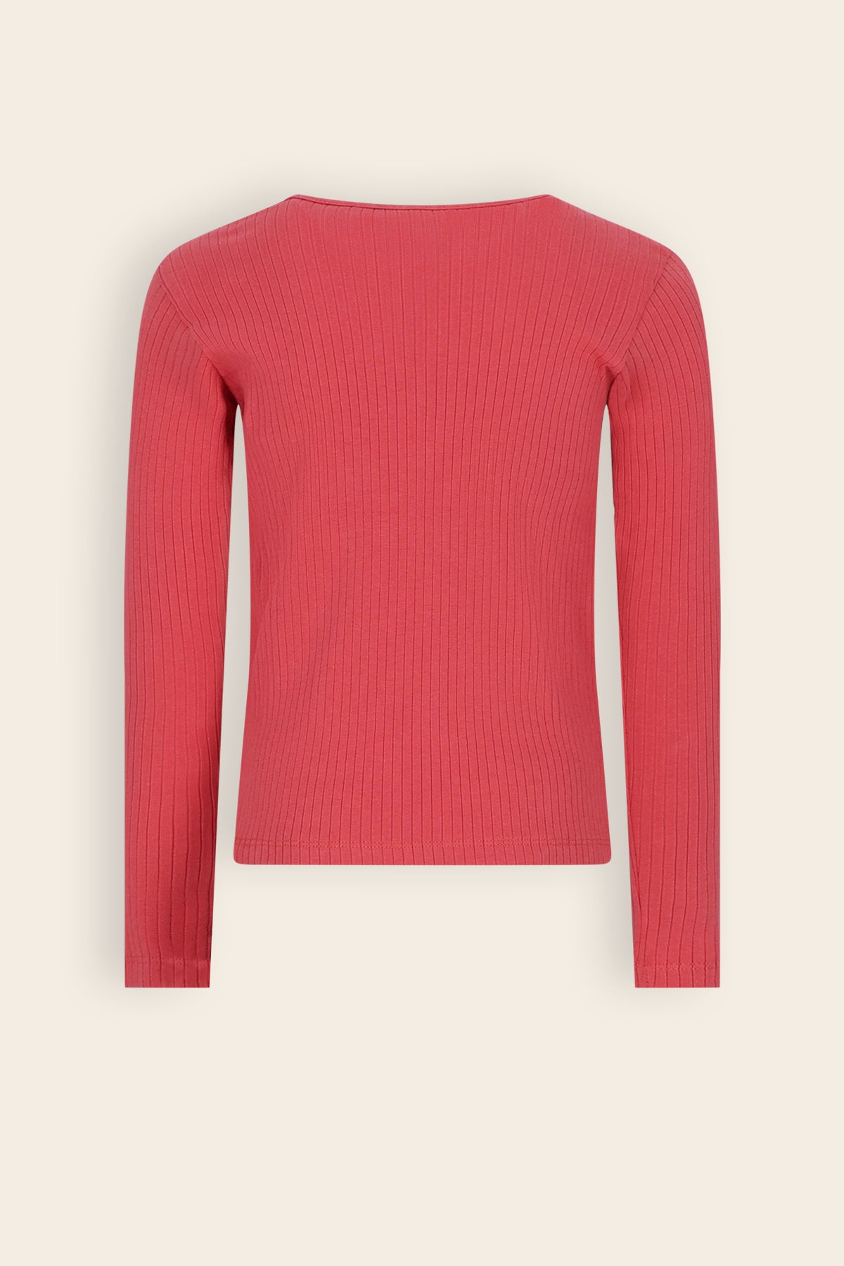 NoNo Kyas Rib Jersey Tshirt Rood