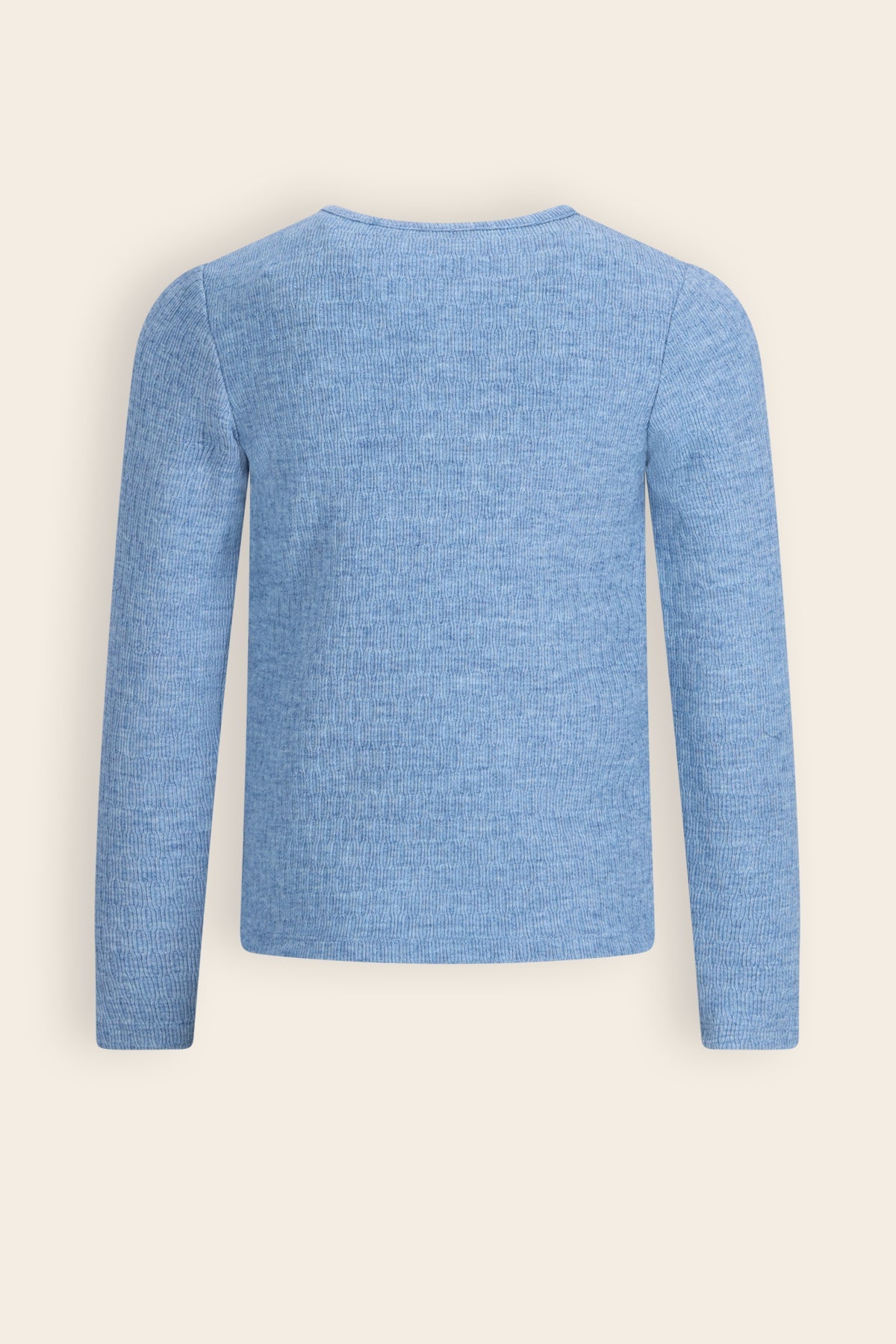 NoNo Kyas Melange Jersey Tshirt Lichtblauw