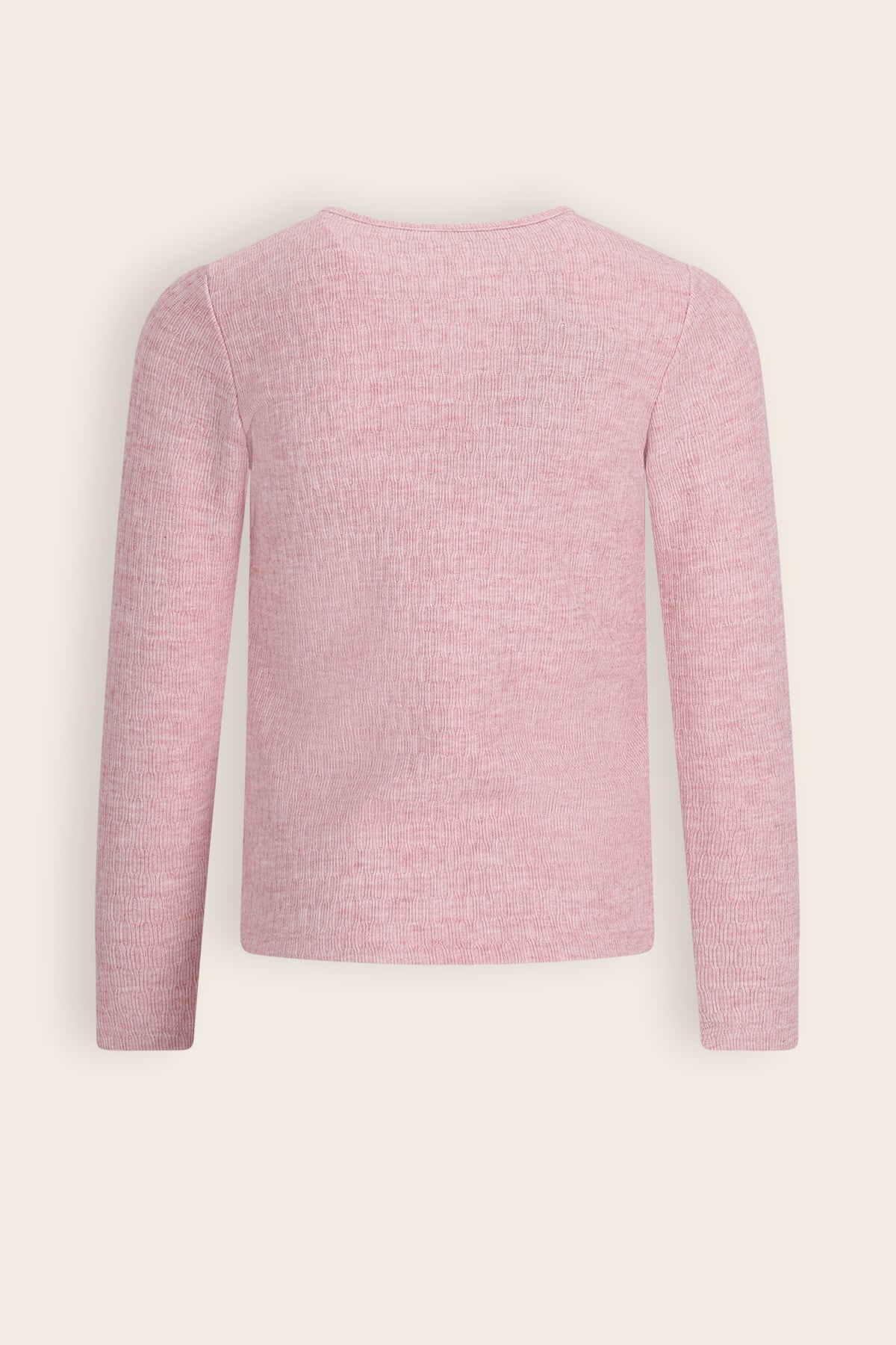 NoNo Kyas Melange Jersey Tshirt Roze