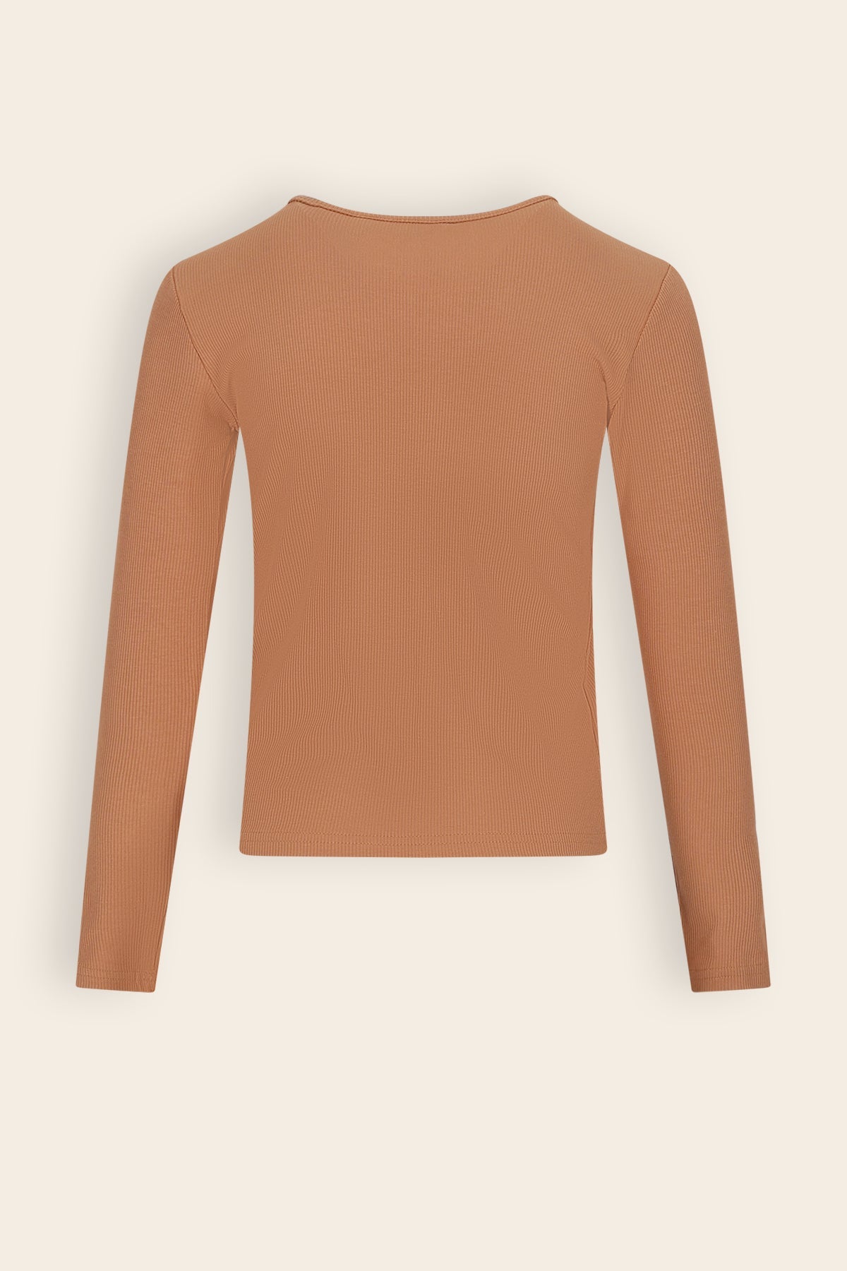 NoNo Kess Essential Rib Jersey Tshirt Bruin