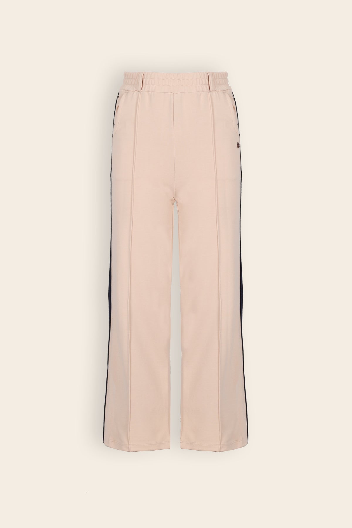 NoNo Sayla Wijde Broek Interlock Zand