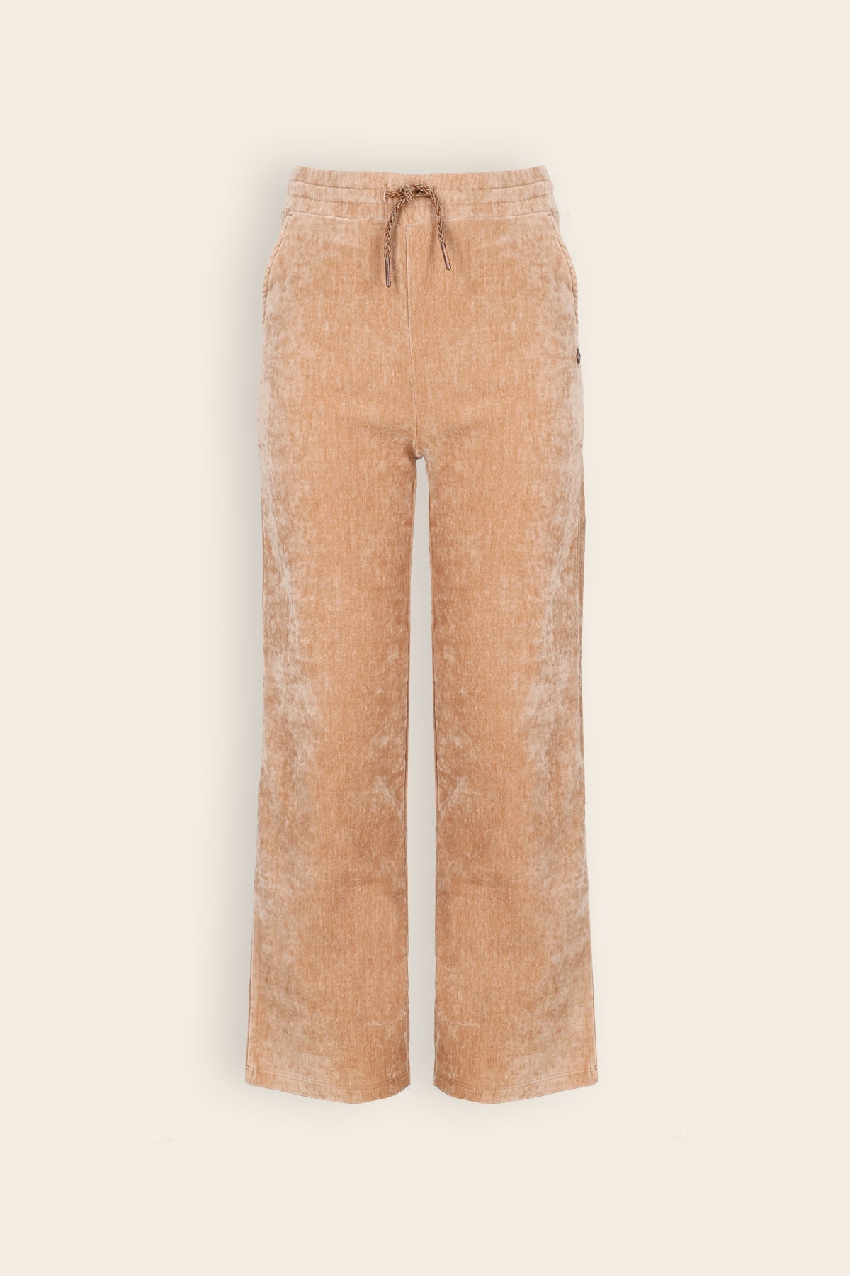 NoNo Sayla Wijde Broek Velvet Bruin