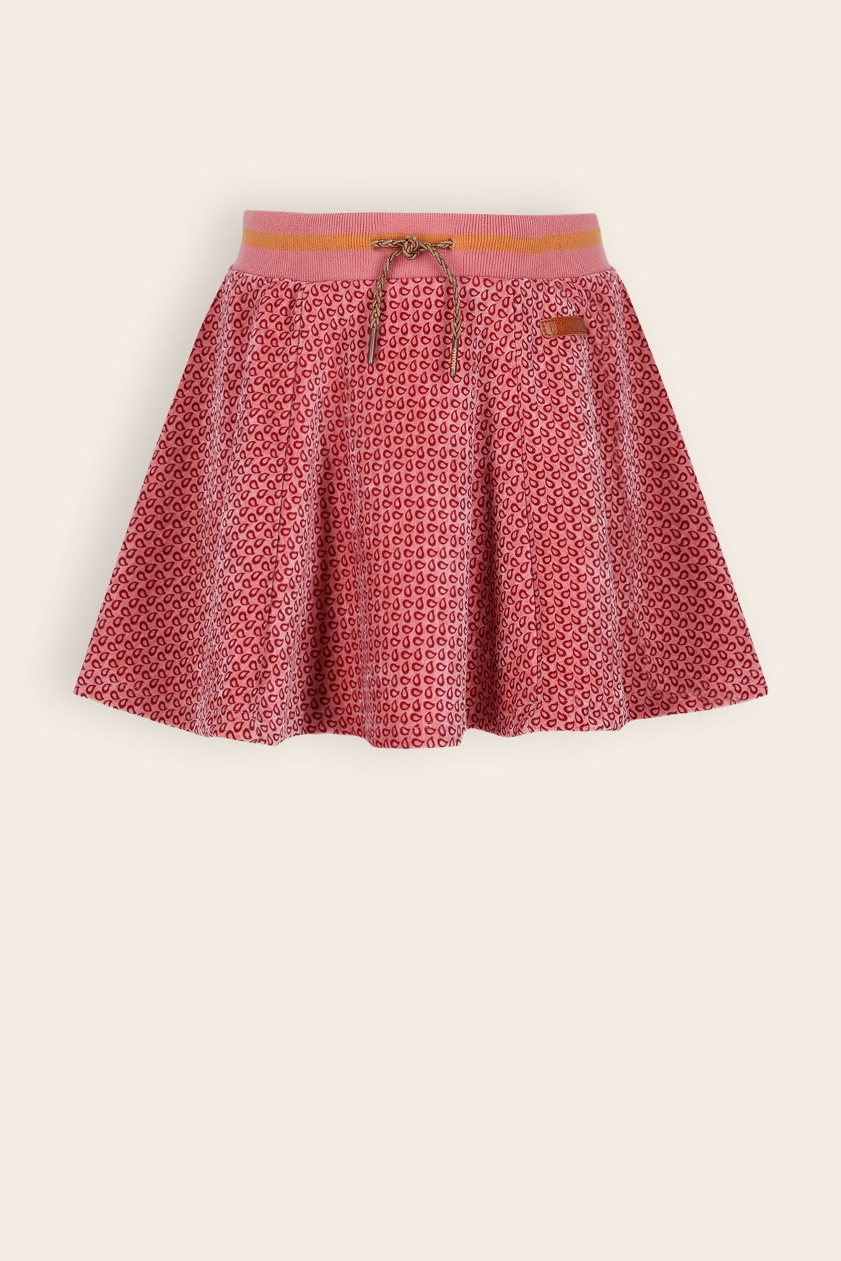 NoNo Nacey Velvet Geprinte Klokrok Roze