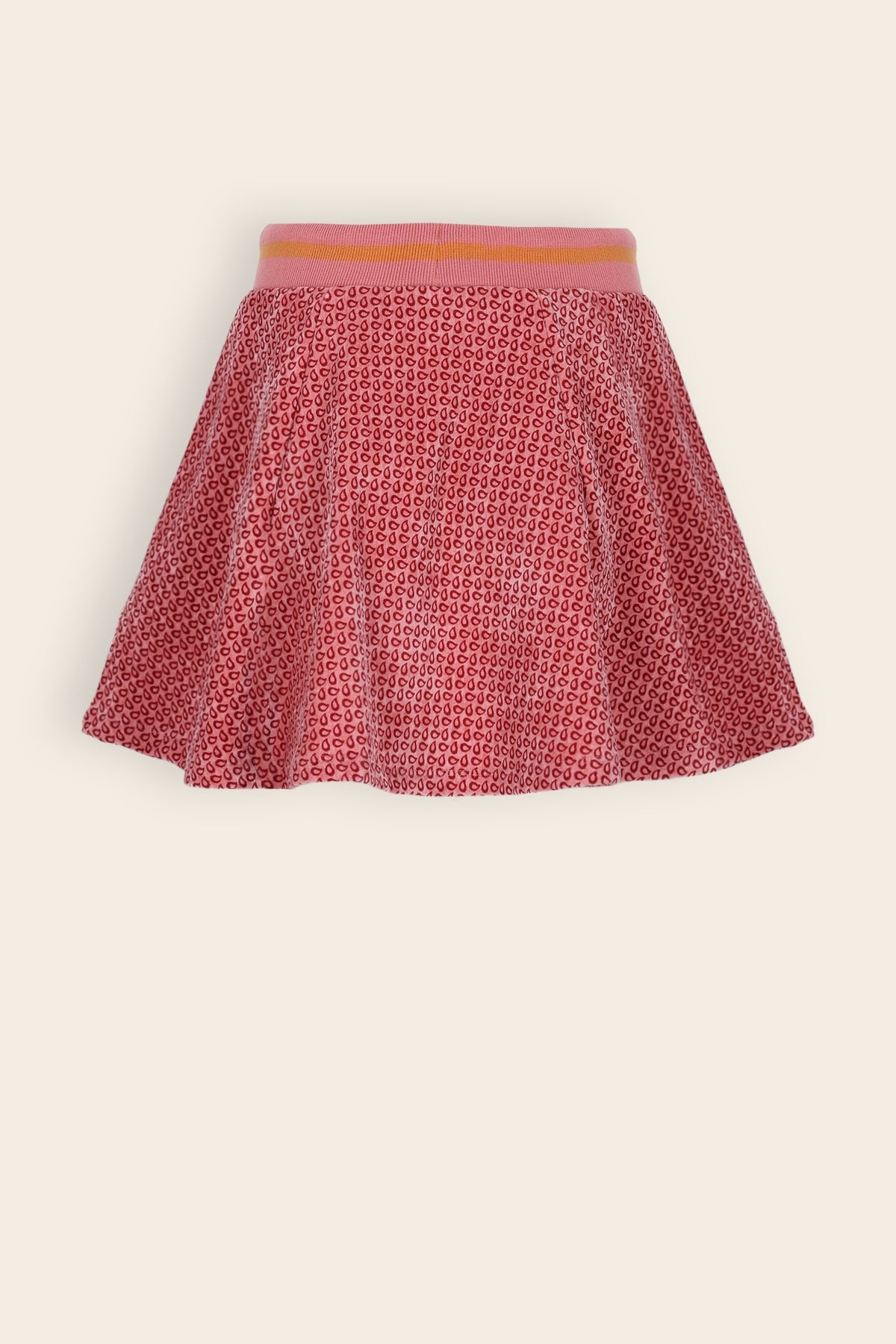 NoNo Nacey Velvet Geprinte Klokrok Roze