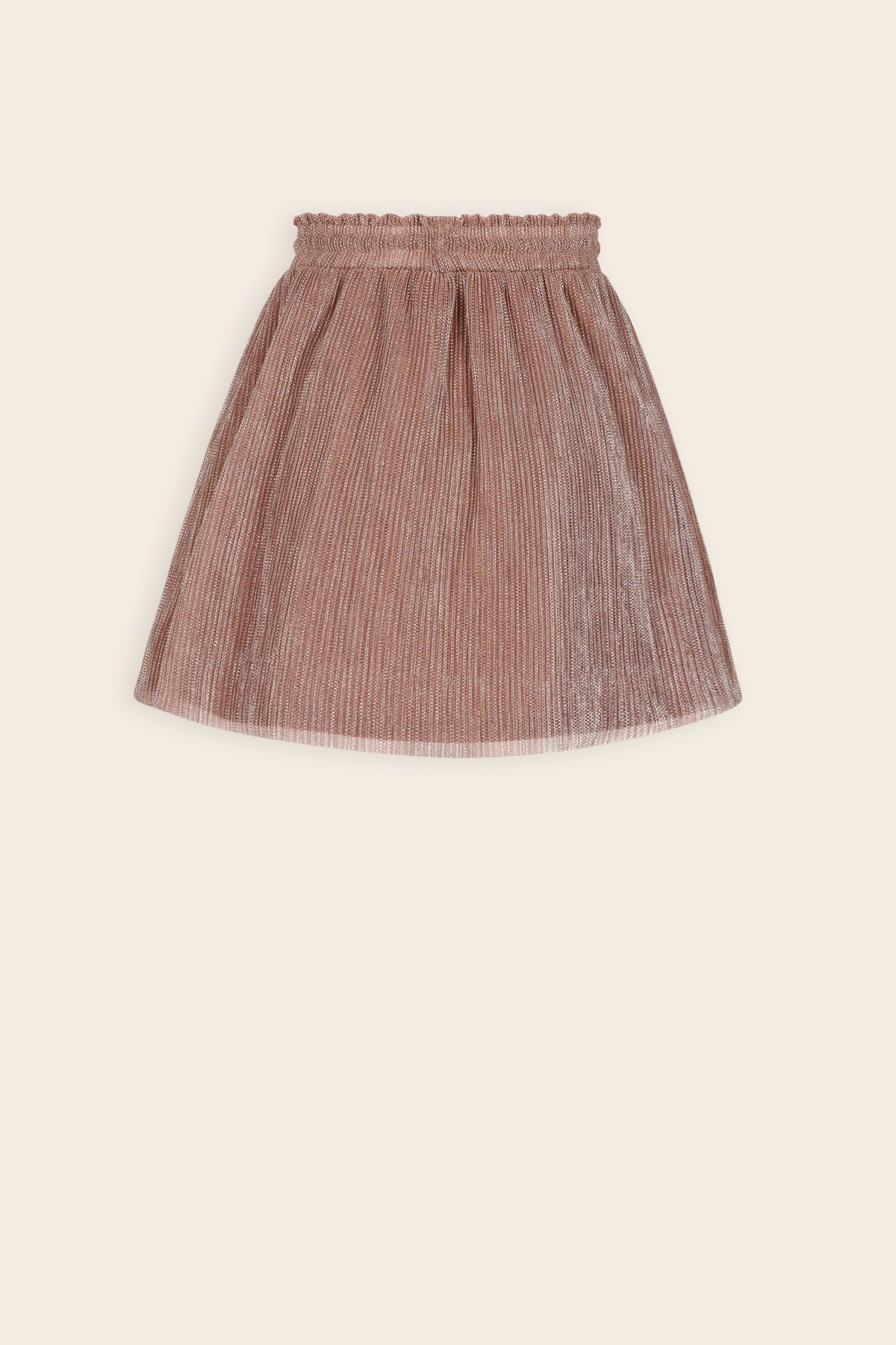 NoNo Nele Shiny Plisse Rok Zand