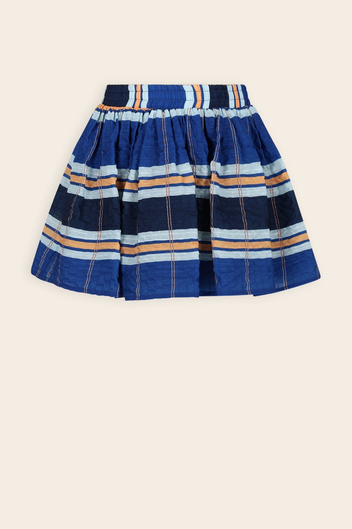 NoNo Ninu Geruite Rok Blauw