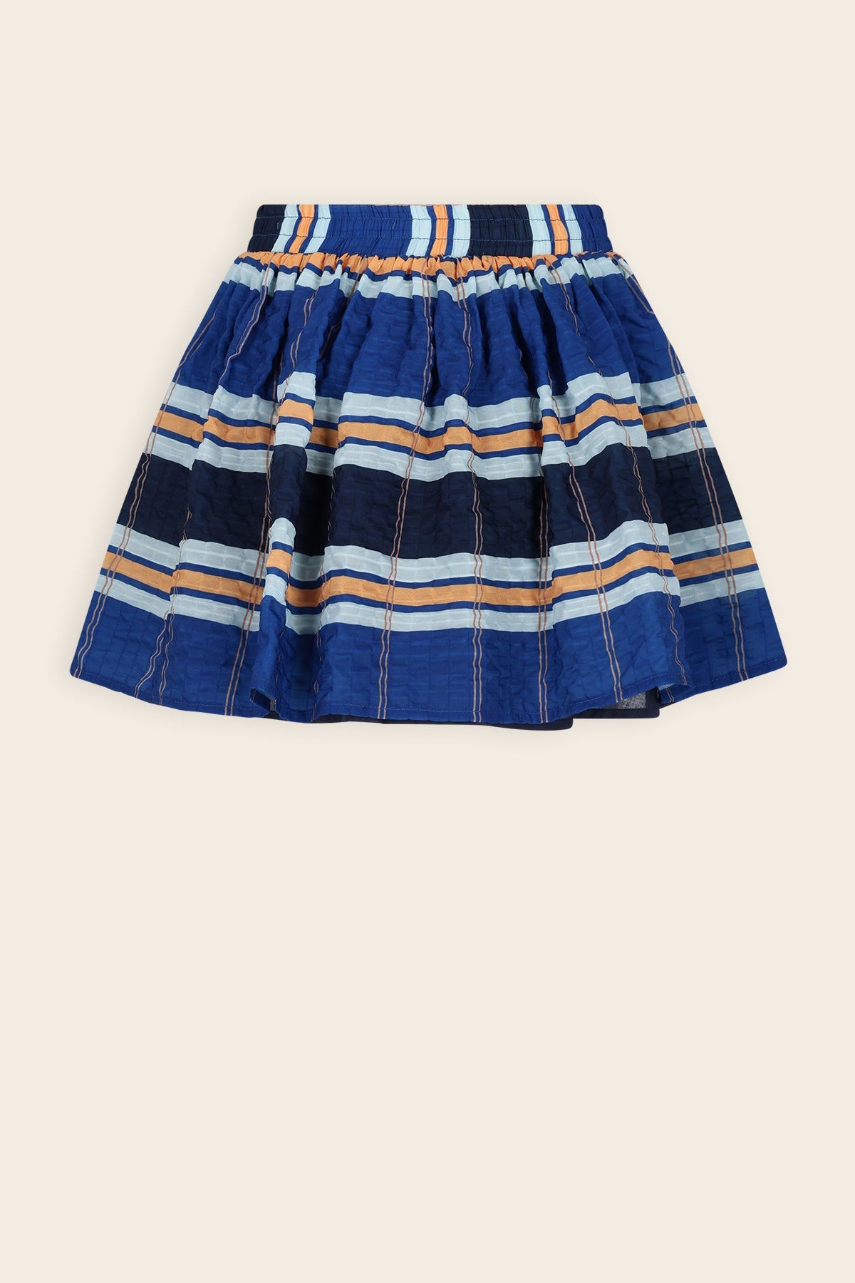 NoNo Ninu Geruite Rok Blauw